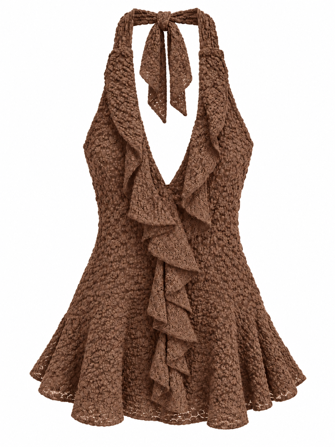 Flassy Top - Καφέ-thumbmail-1
