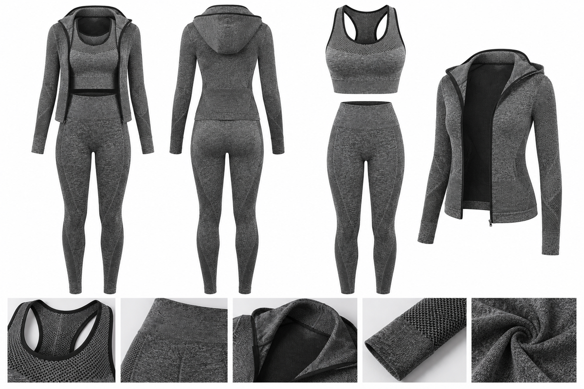 Lio 3 Pieces Set - Γκρι-thumbmail-2
