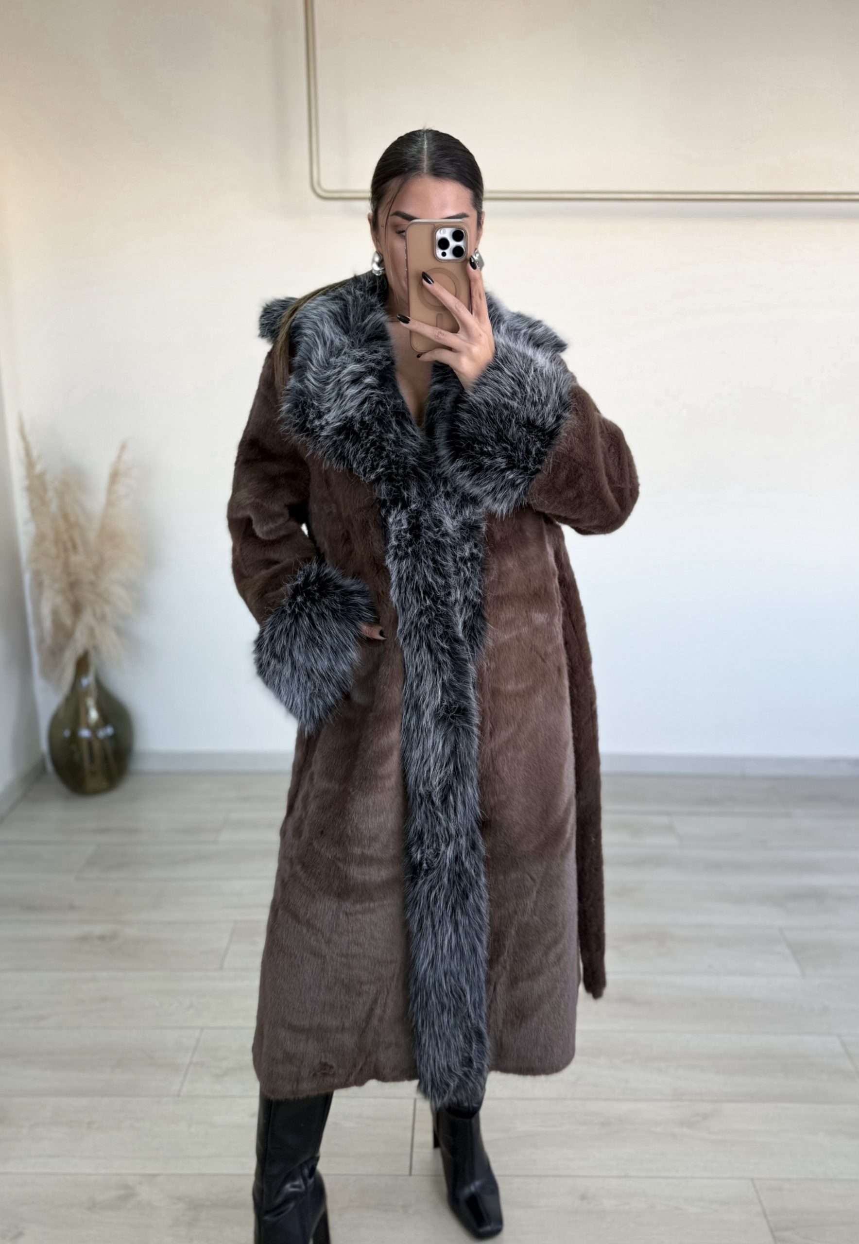 Melina Fur - Καφέ-thumbmail-7