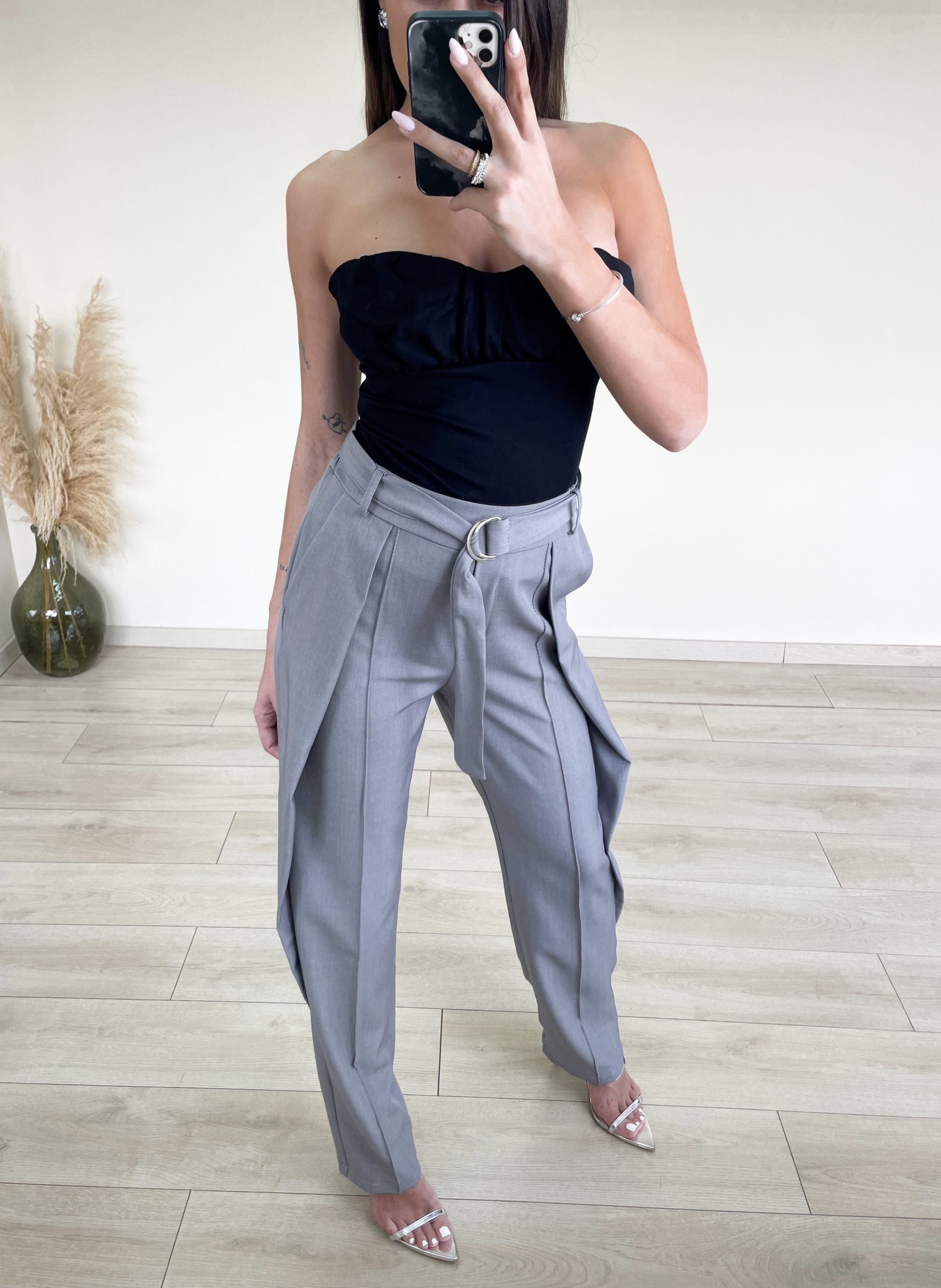 Office Pants - Γκρι-thumbmail-2
