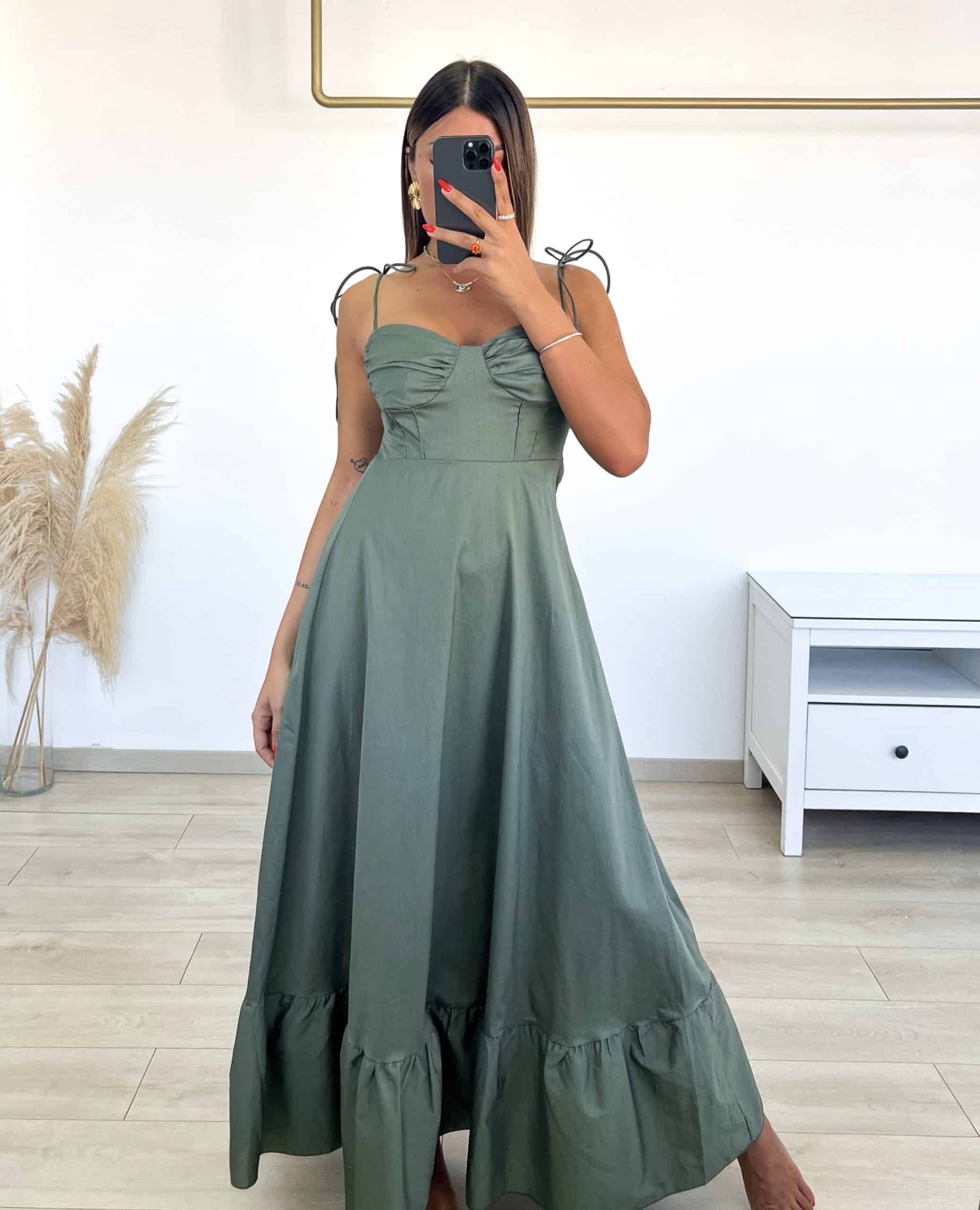 Helen Dress - Λαδί-thumbmail-2