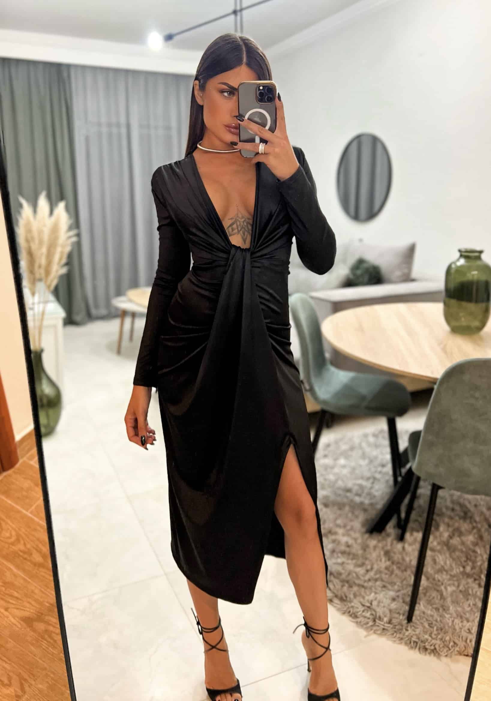 Julia Dress - Μαύρο-thumbmail-2
