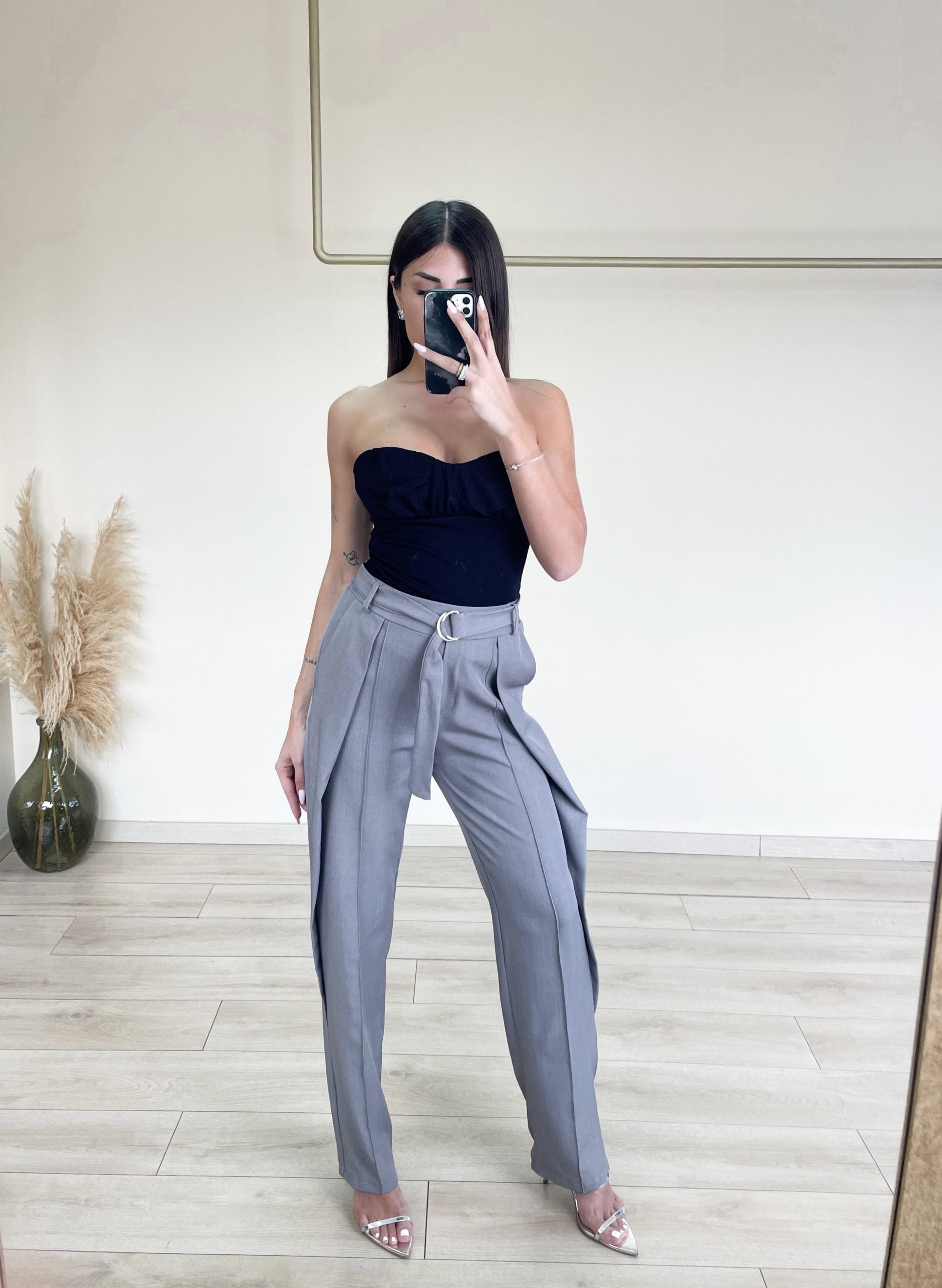 Office Pants - Γκρι-thumbmail-4