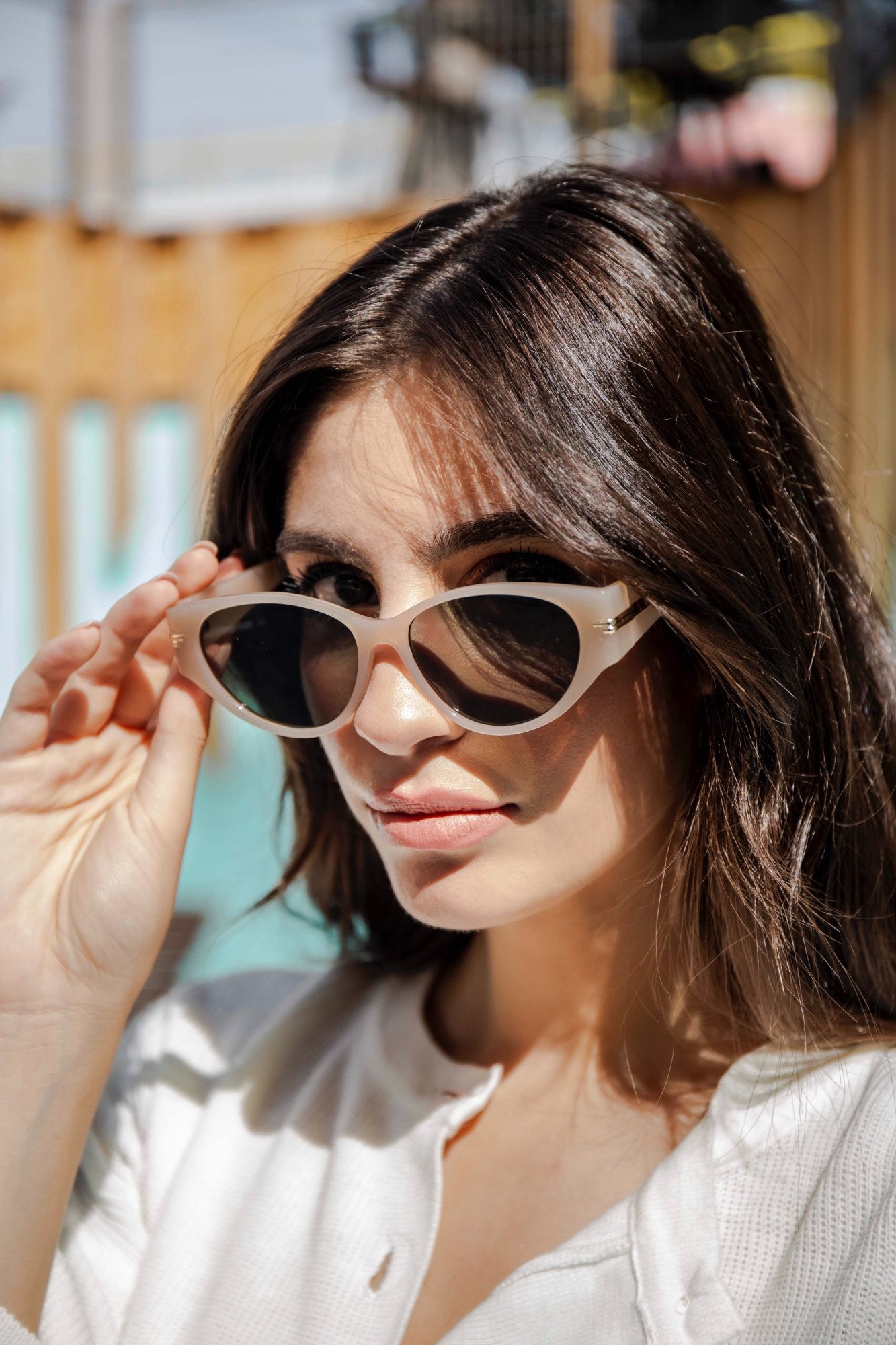 Brinda Sunglasses - Μπεζ-thumbmail-3
