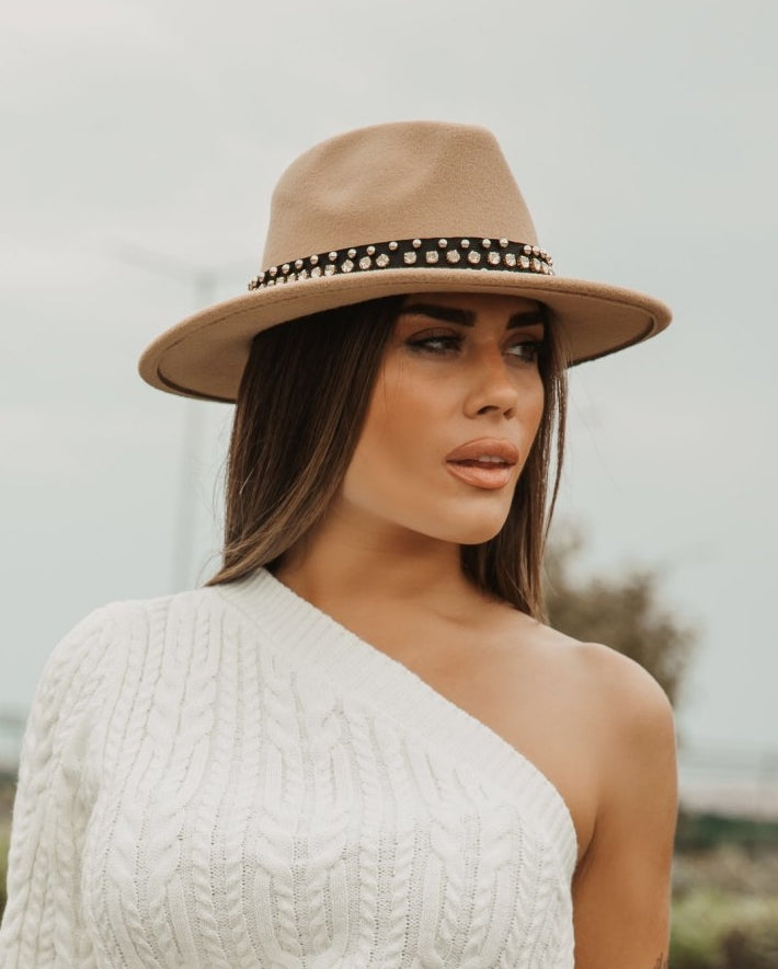 Marlen Hat - Μπεζ-thumbmail-3