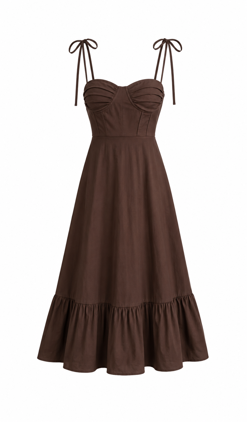 Helen Dress - Καφέ