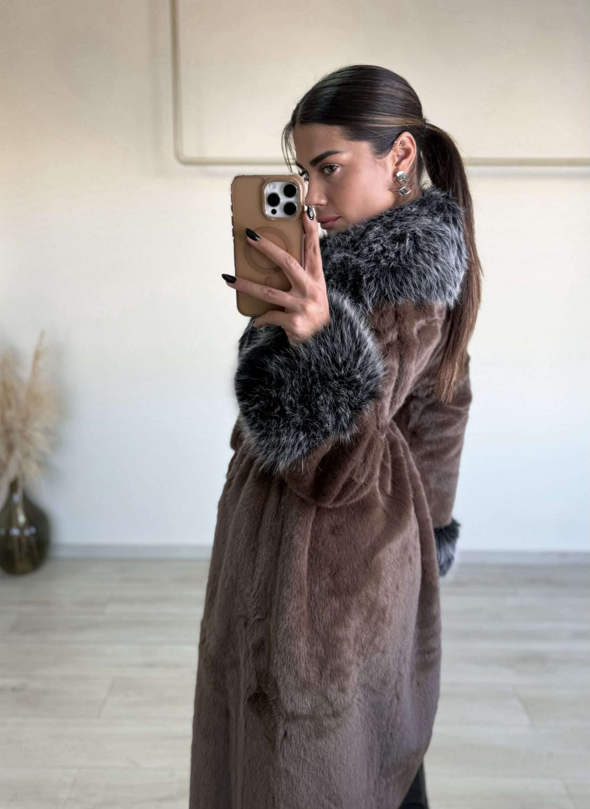 Melina Fur - Καφέ-thumbmail-6