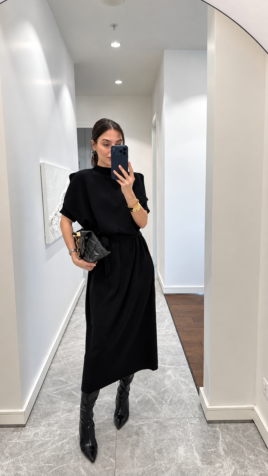 Tessa Dress - Μαύρο-thumbmail-1