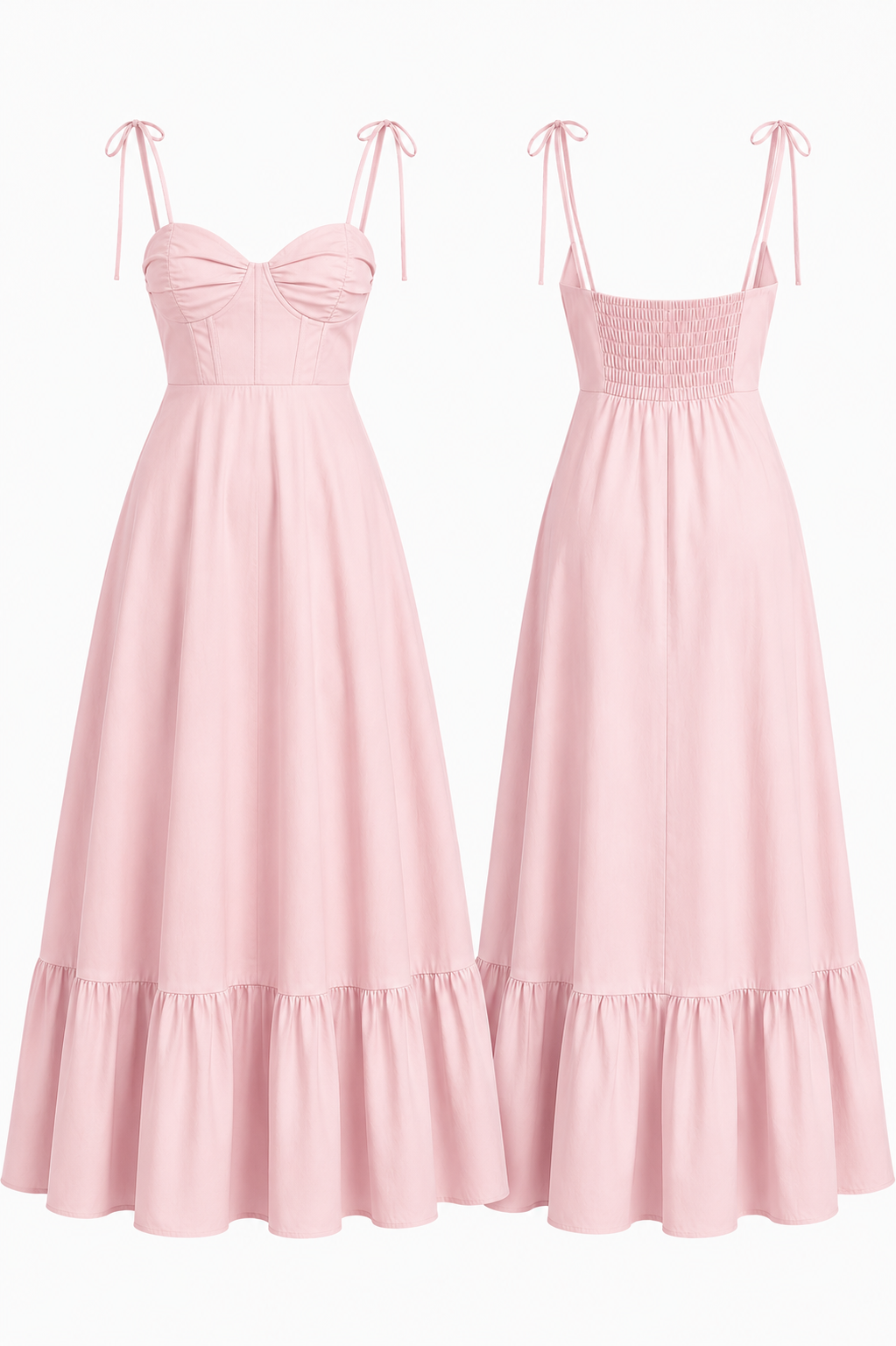 Helen Dress - Ροζ Παλ