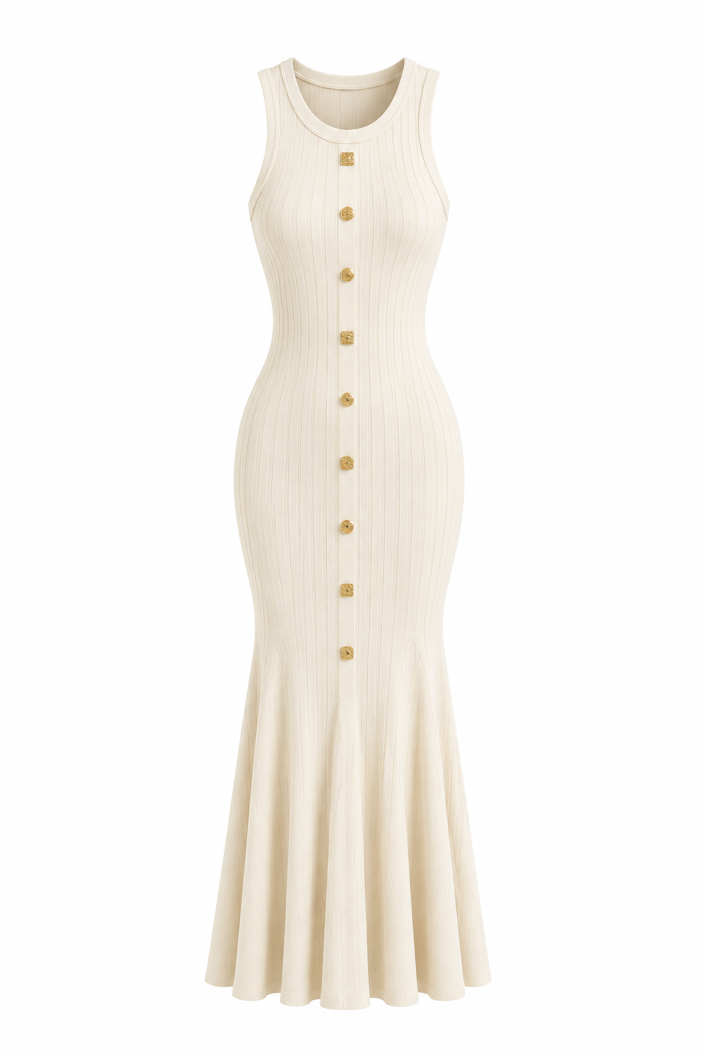 Clio Dress - Εκρού-thumbmail-1