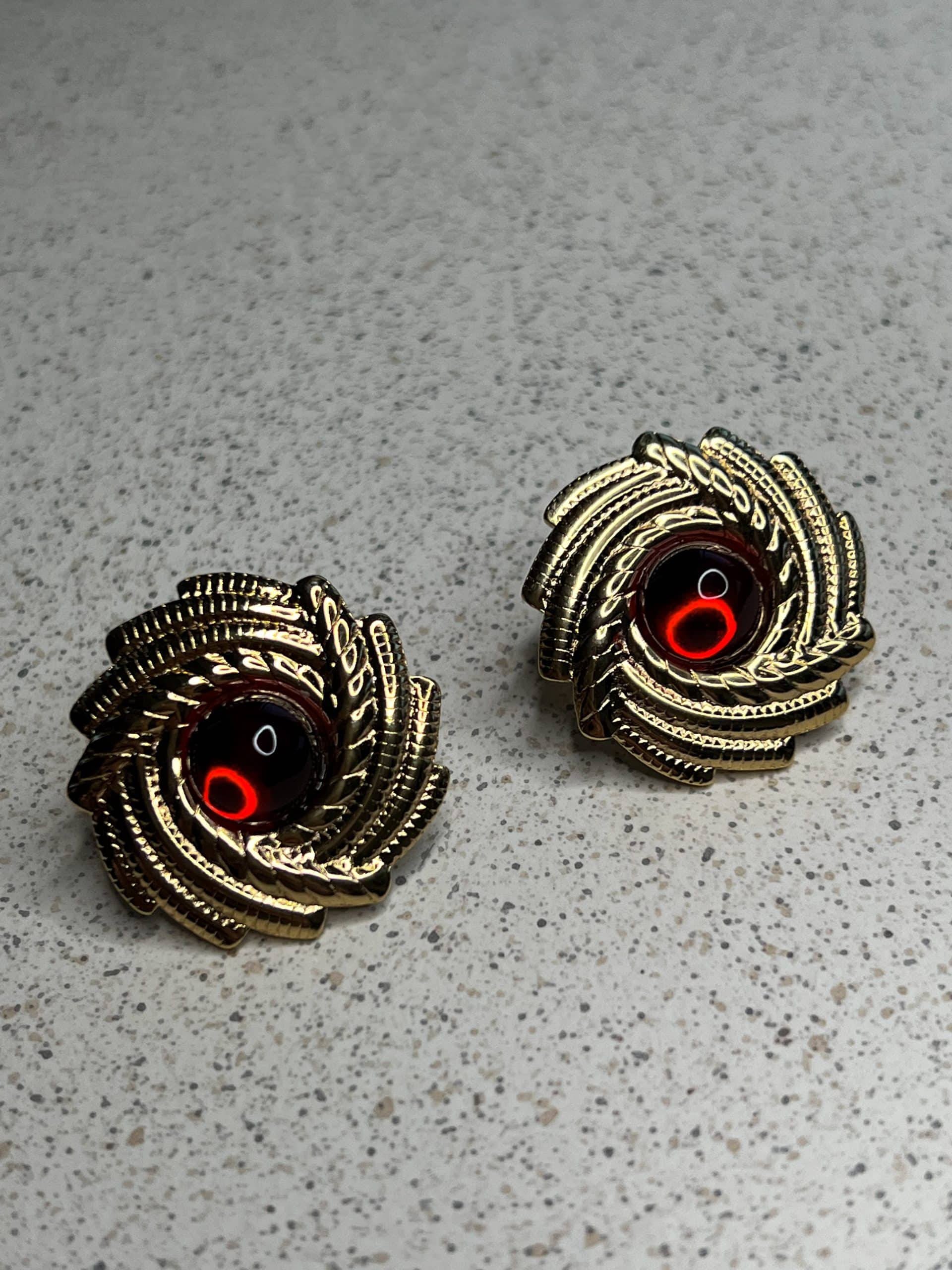 Marry Earrings - Μπορντώ-thumbmail-3