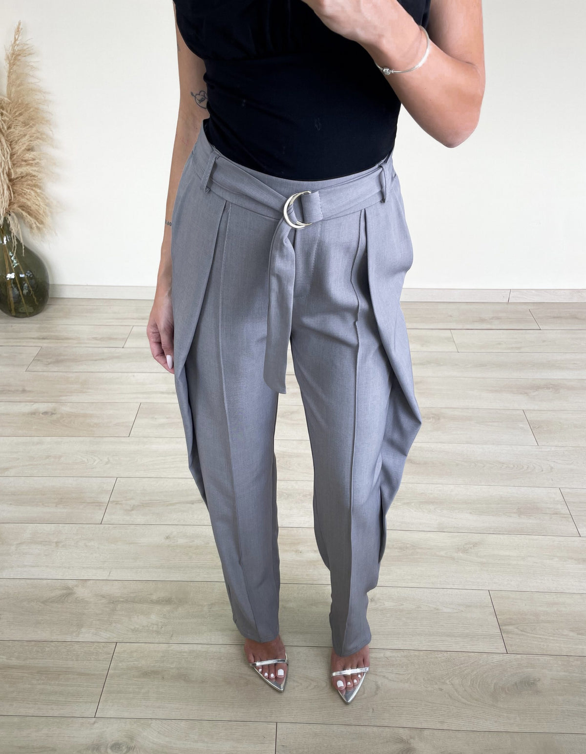 Office Pants - Γκρι-thumbmail-3