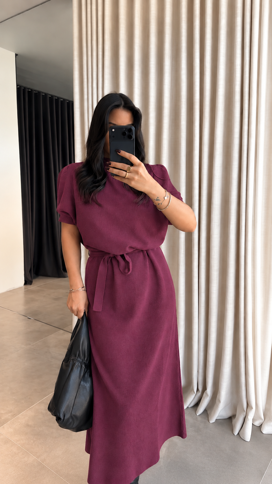 Tessa Dress - Βυσσινί-thumbmail-1