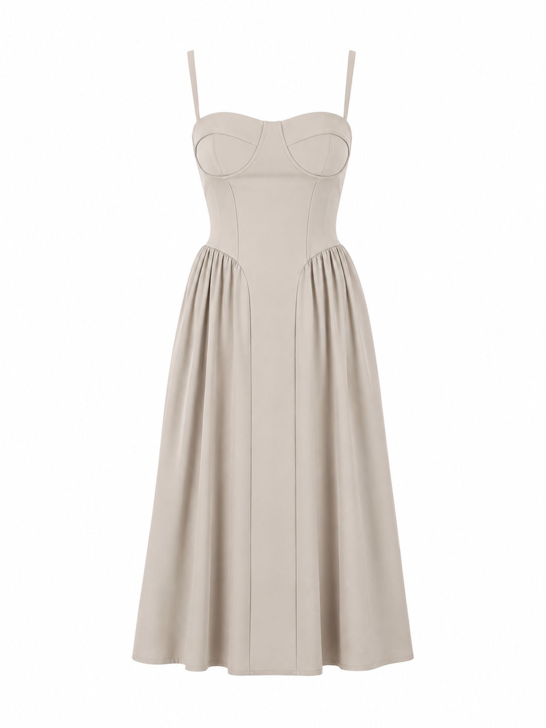 Marilyn Dress - Μπεζ