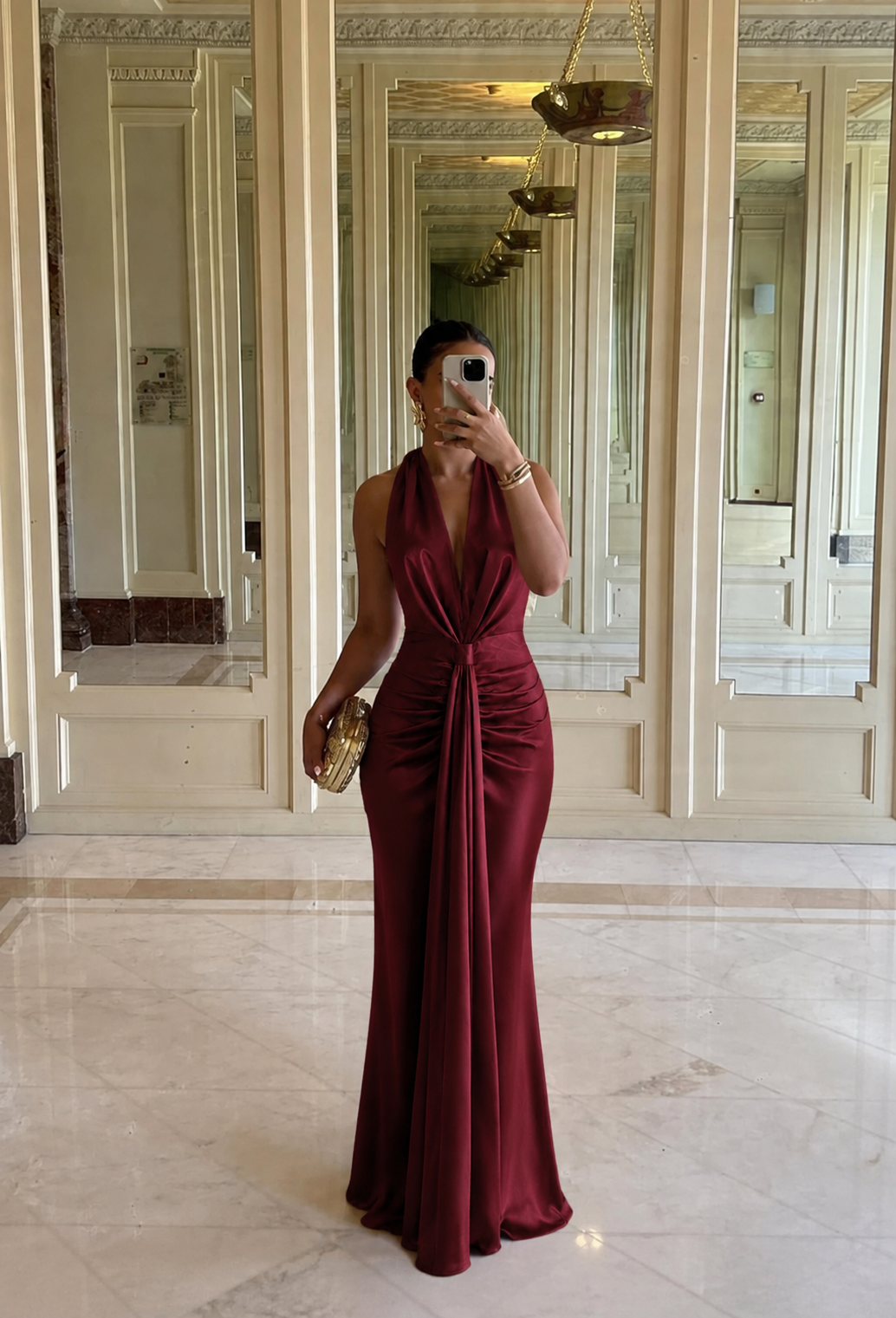 Deborah Dress - Μπορντώ