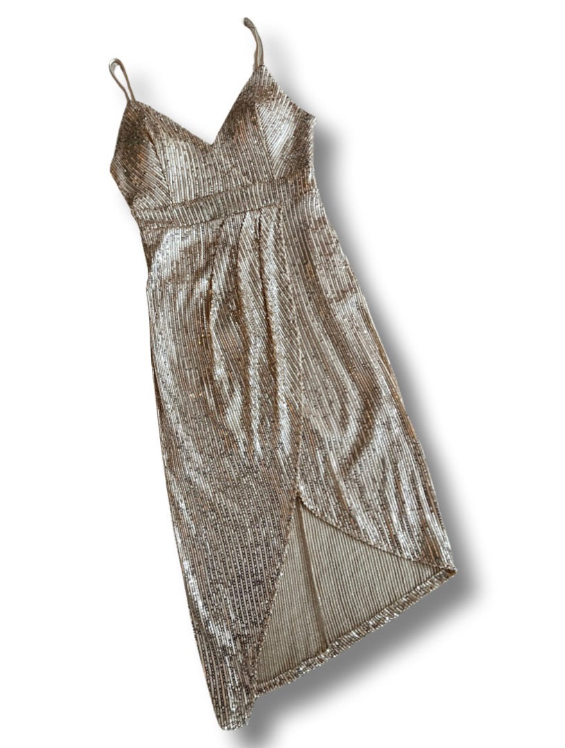 Santy Dress - Χρυσό-thumbmail-2