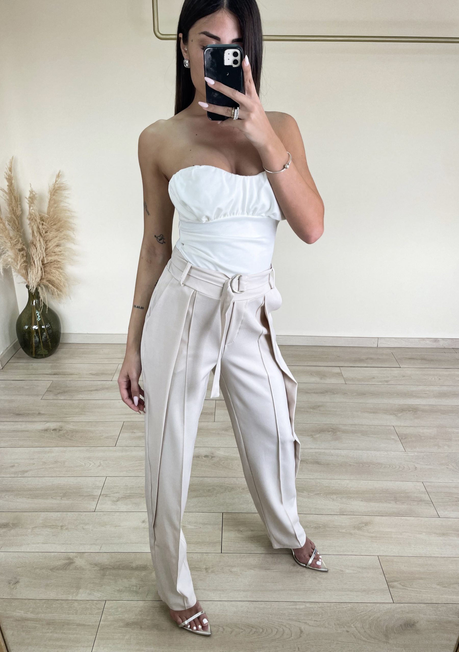 Office Pants - Μπεζ-thumbmail-2