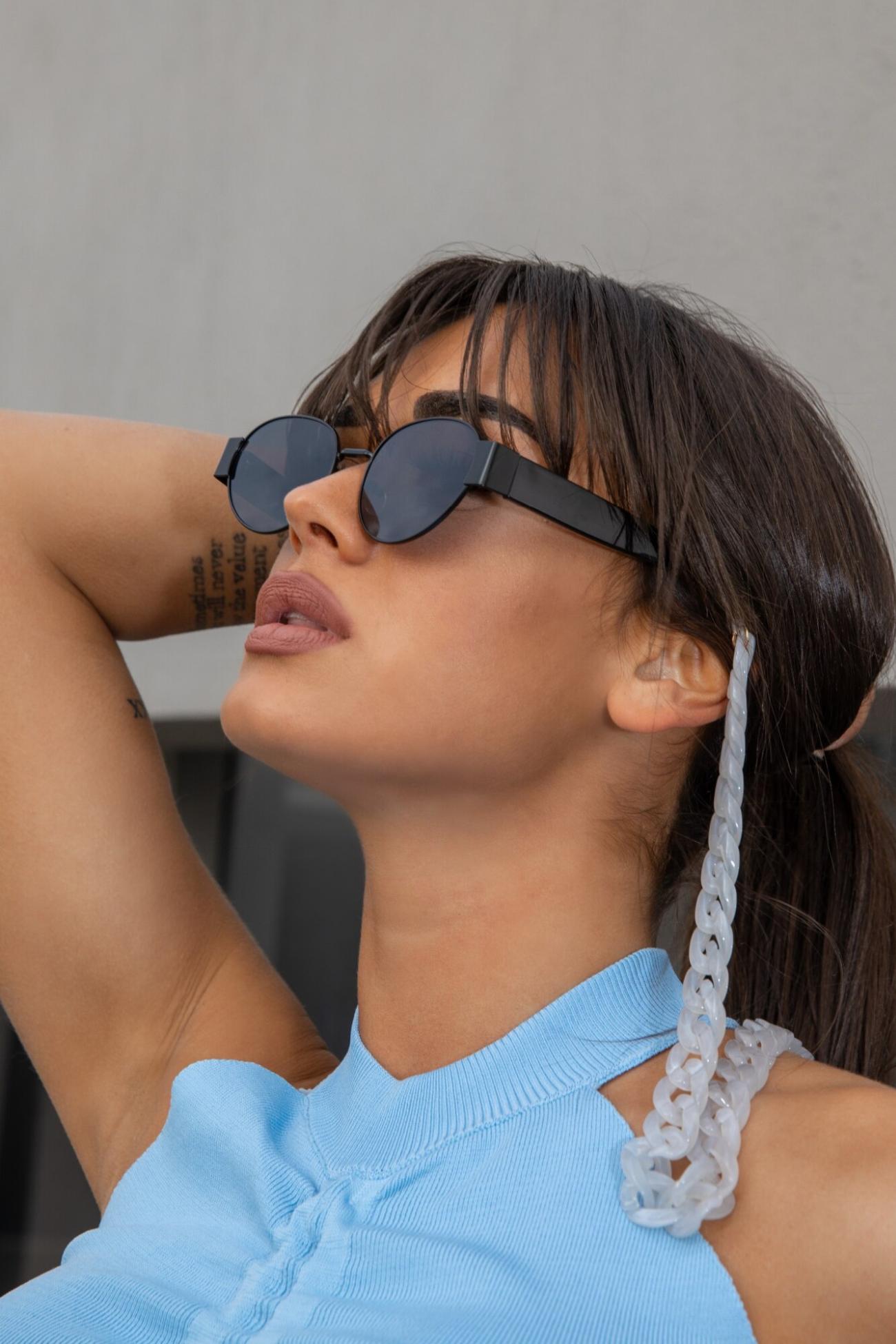 Salina Chain Sunglasses - Λευκό του πάγου-thumbmail-3