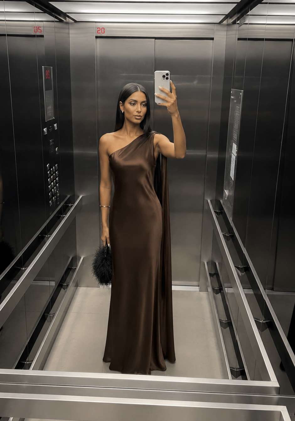 Gella Dress - Καφέ