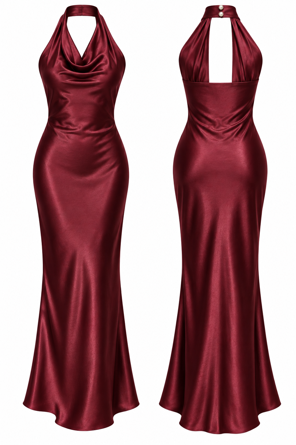 Zenia Dress - Μπορντώ-thumbmail-3