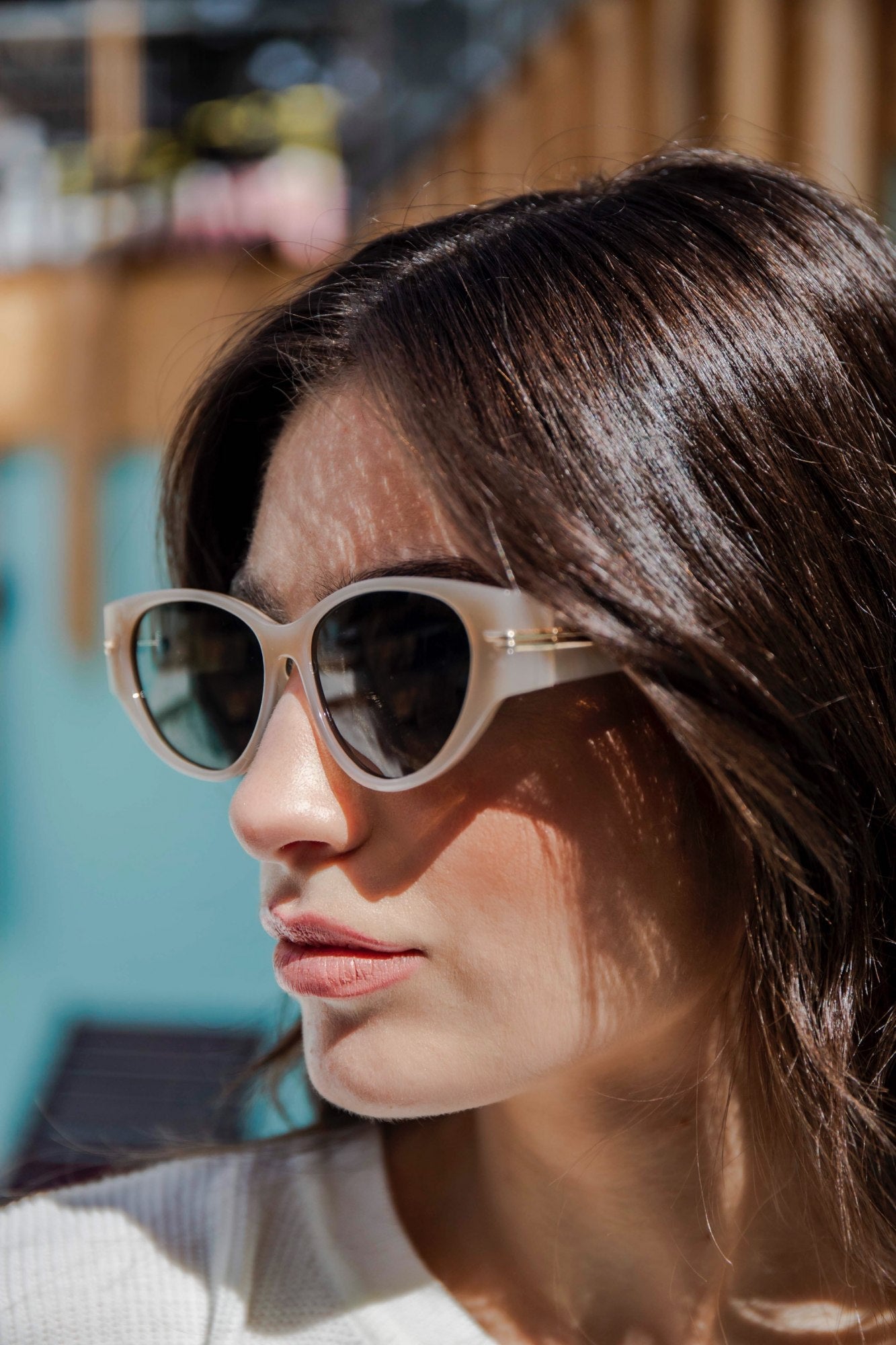 Brinda Sunglasses - Μπεζ-thumbmail-2
