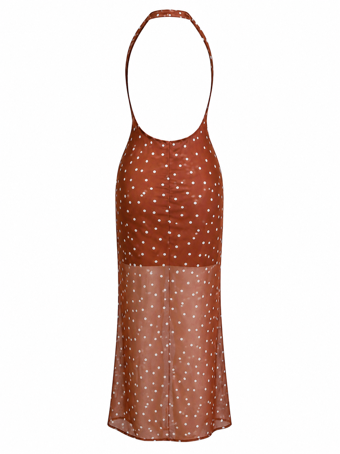 Essa Dress - Καφέ-thumbmail-7