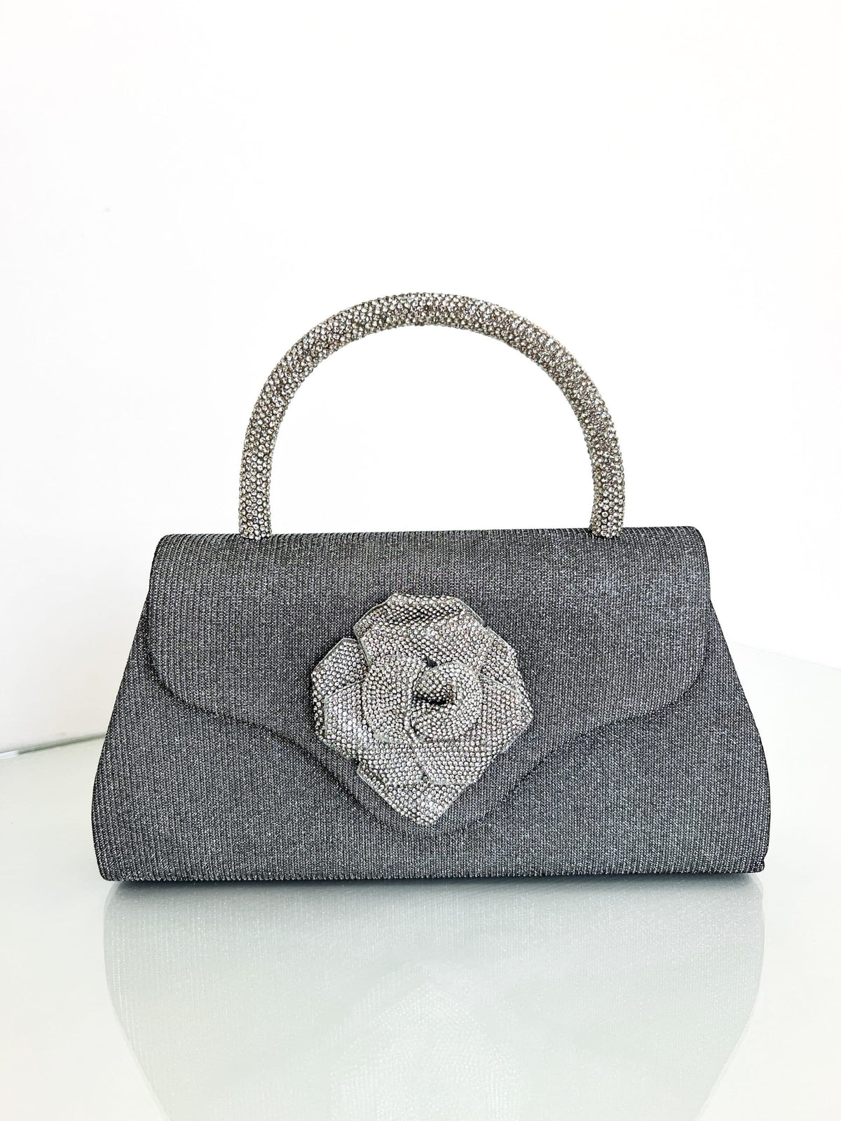Flower Bag - Ασημί-thumbmail-2