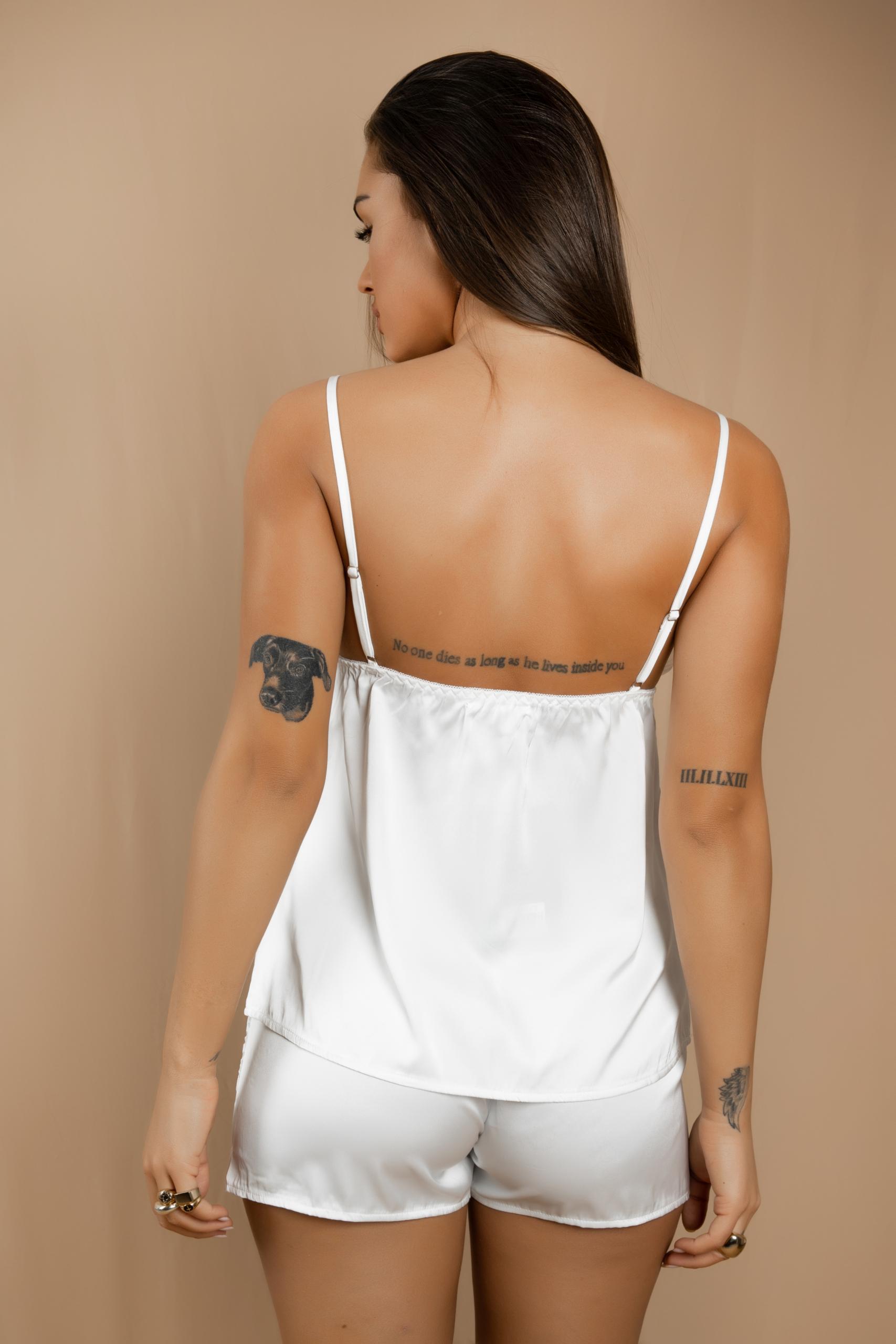 Satin top & shorts white-thumbmail-3
