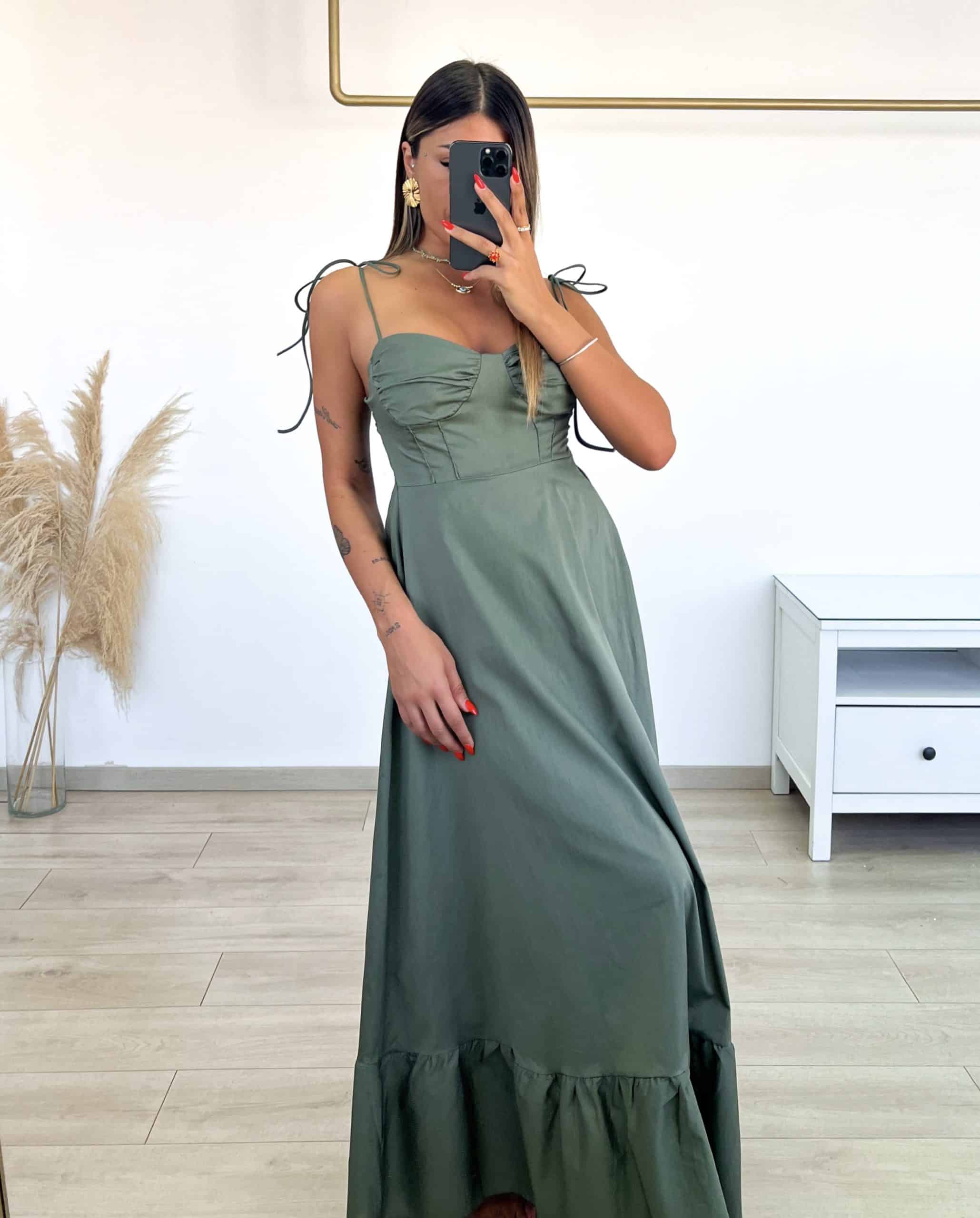Helen Dress - Λαδί-thumbmail-1