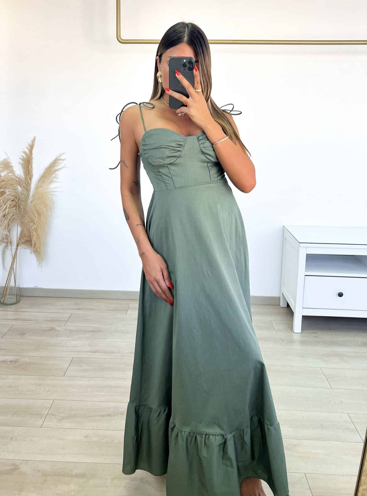 Helen Dress - Λαδί-thumbmail-4