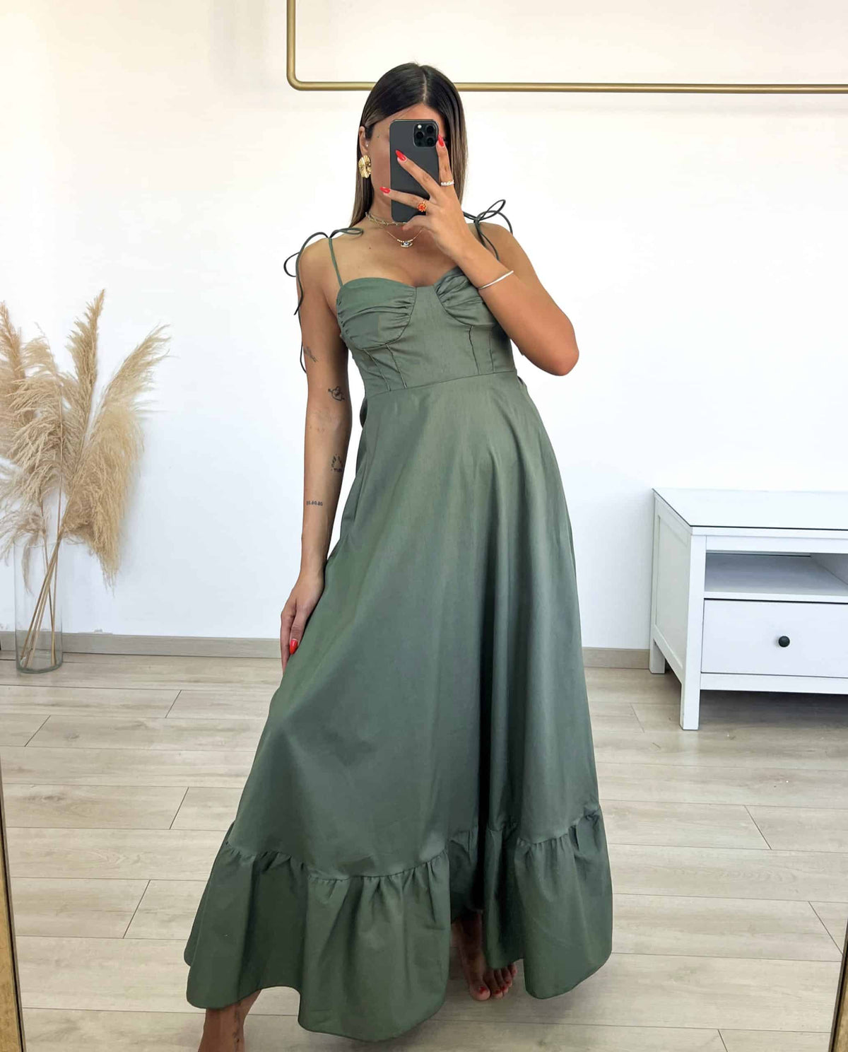 Helen Dress - Λαδί-thumbmail-3