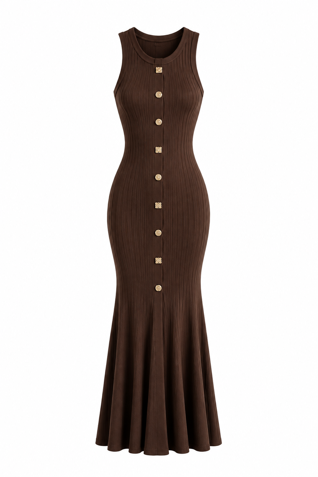 Clio Dress - Καφέ-thumbmail-1