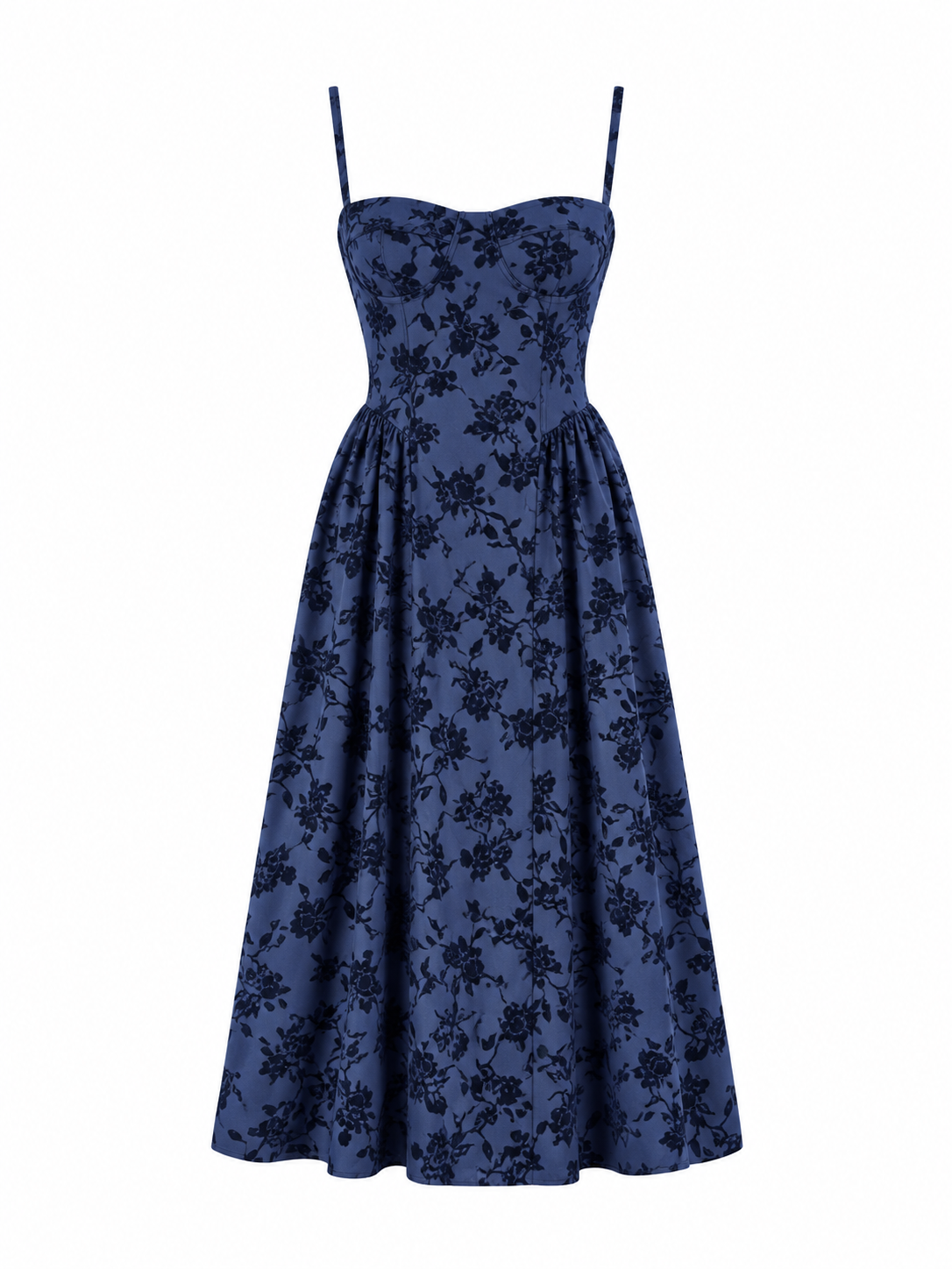 Rania Dress - Μπλε-thumbmail-2