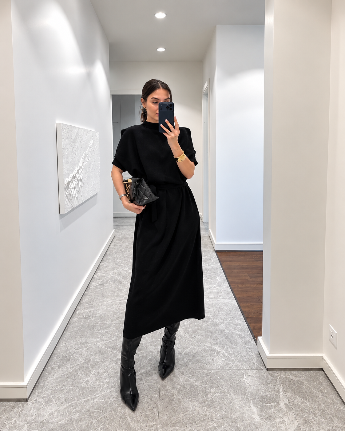 Tessa Dress - Μαύρο-thumbmail-1