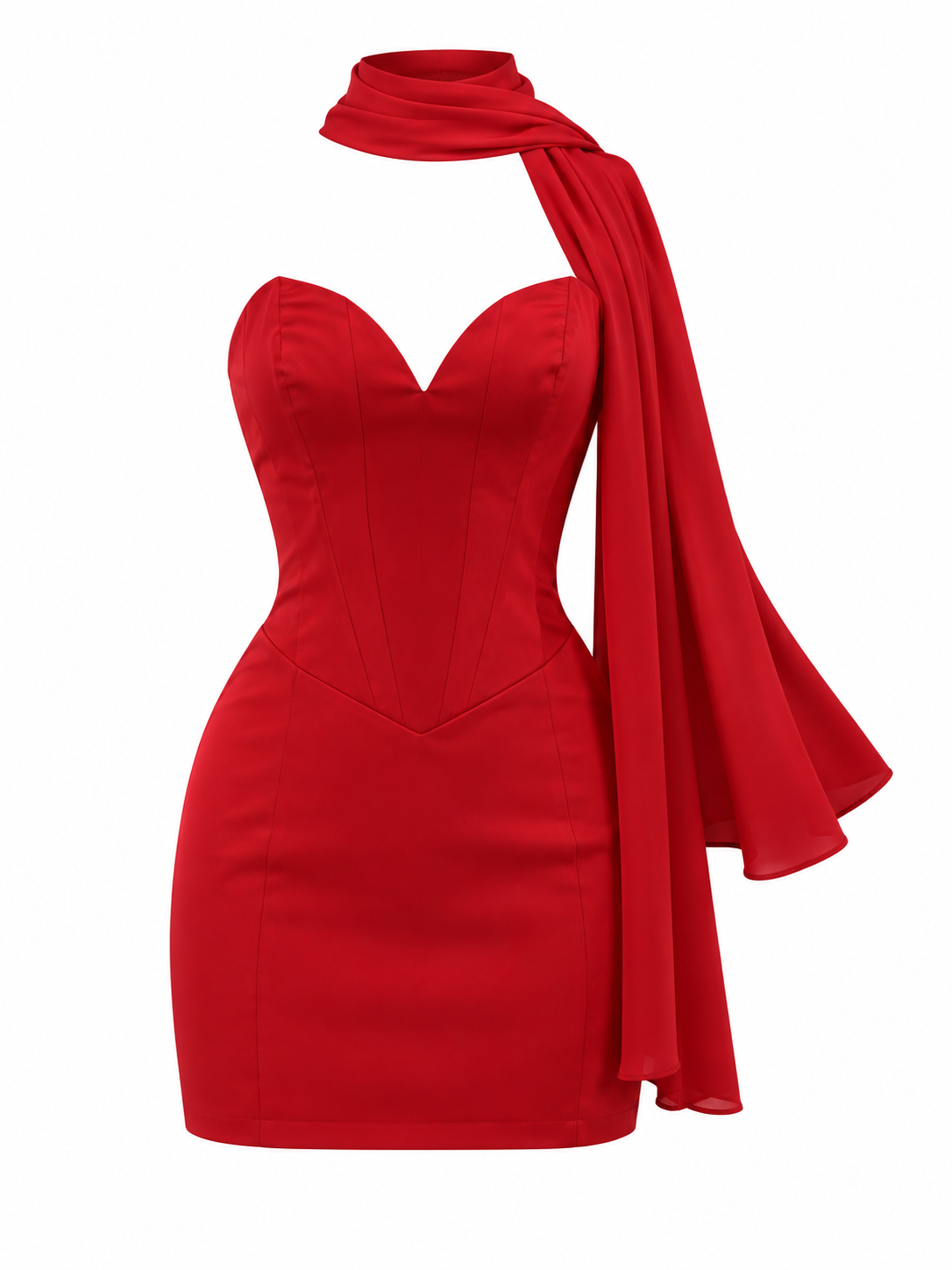 Jessica Dress - Κόκκινο-thumbmail-1