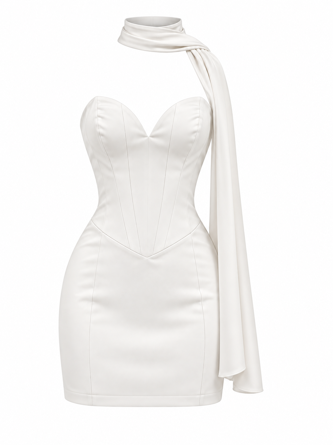 Jessica Dress - Λευκό-thumbmail-1