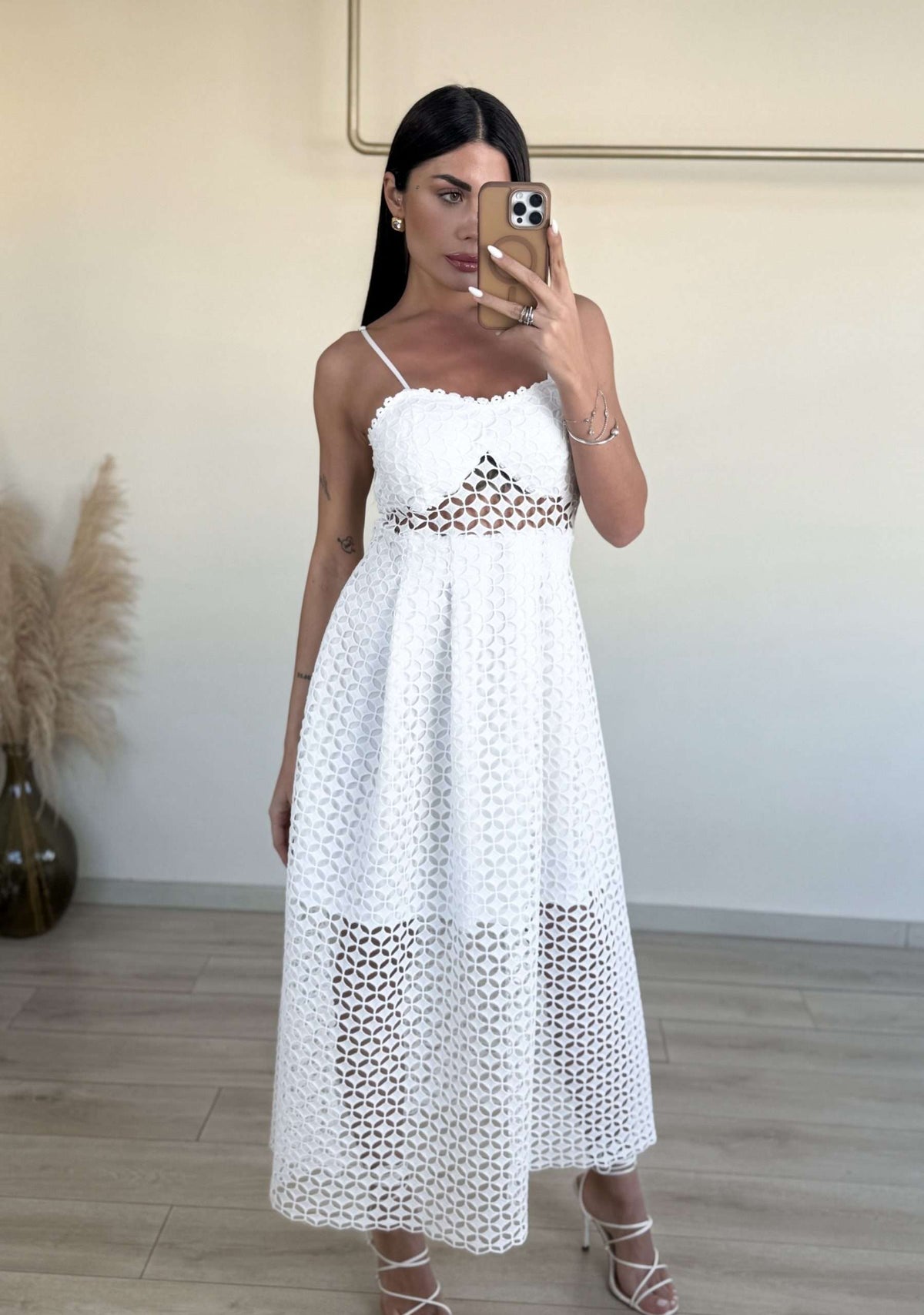 Diva Dress - Λευκό-thumbmail-2