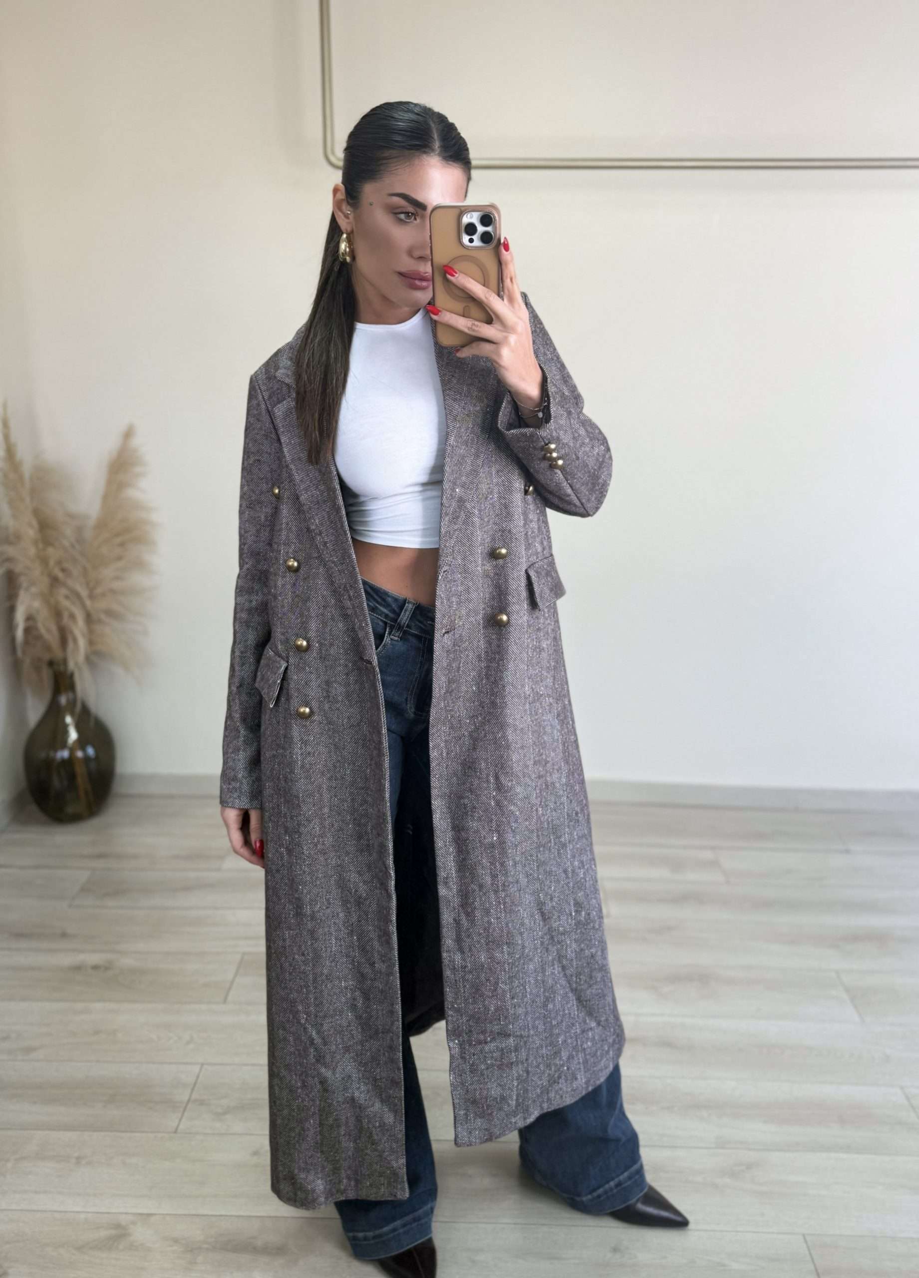 Jess Coat - Καφέ-thumbmail-2