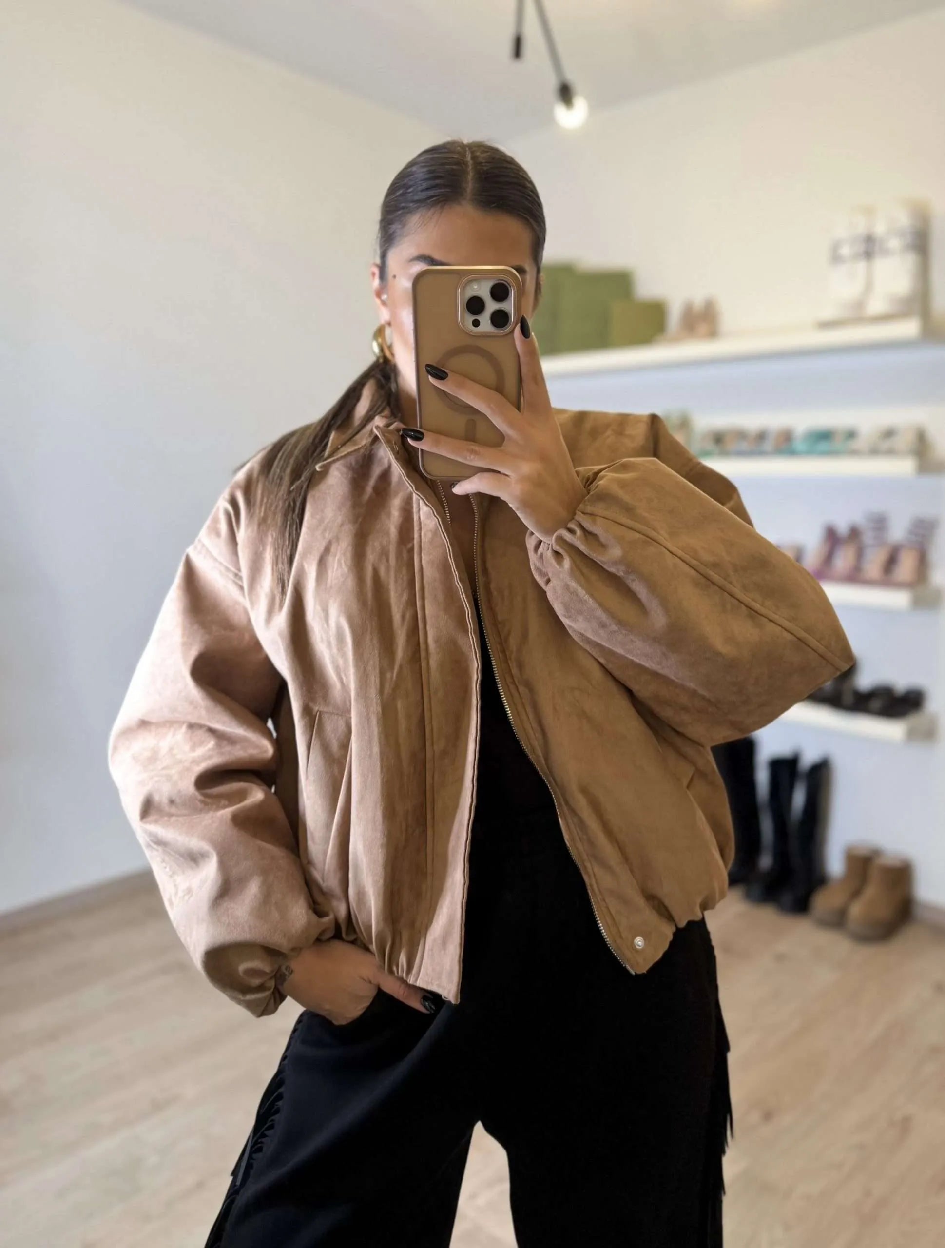 Jade Jacket - Καφέ-thumbmail-4
