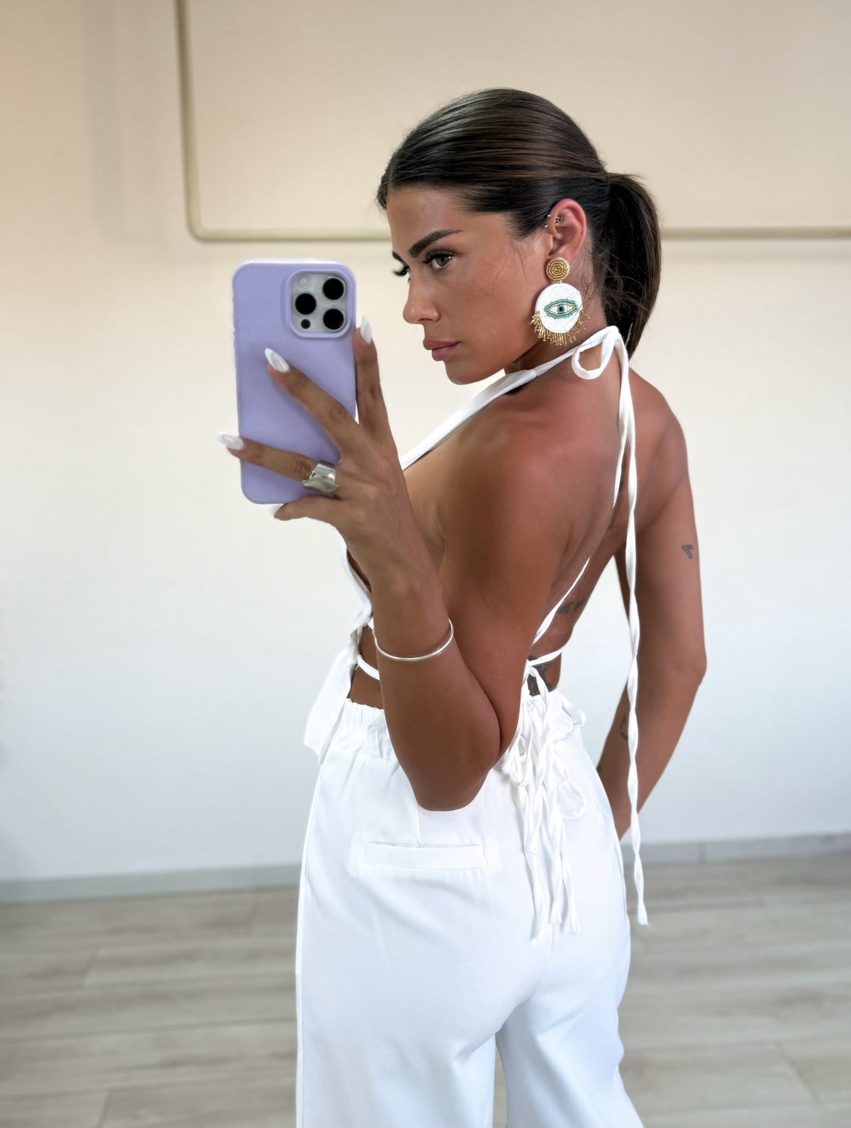 Rene Shorts - Λευκό-thumbmail-5