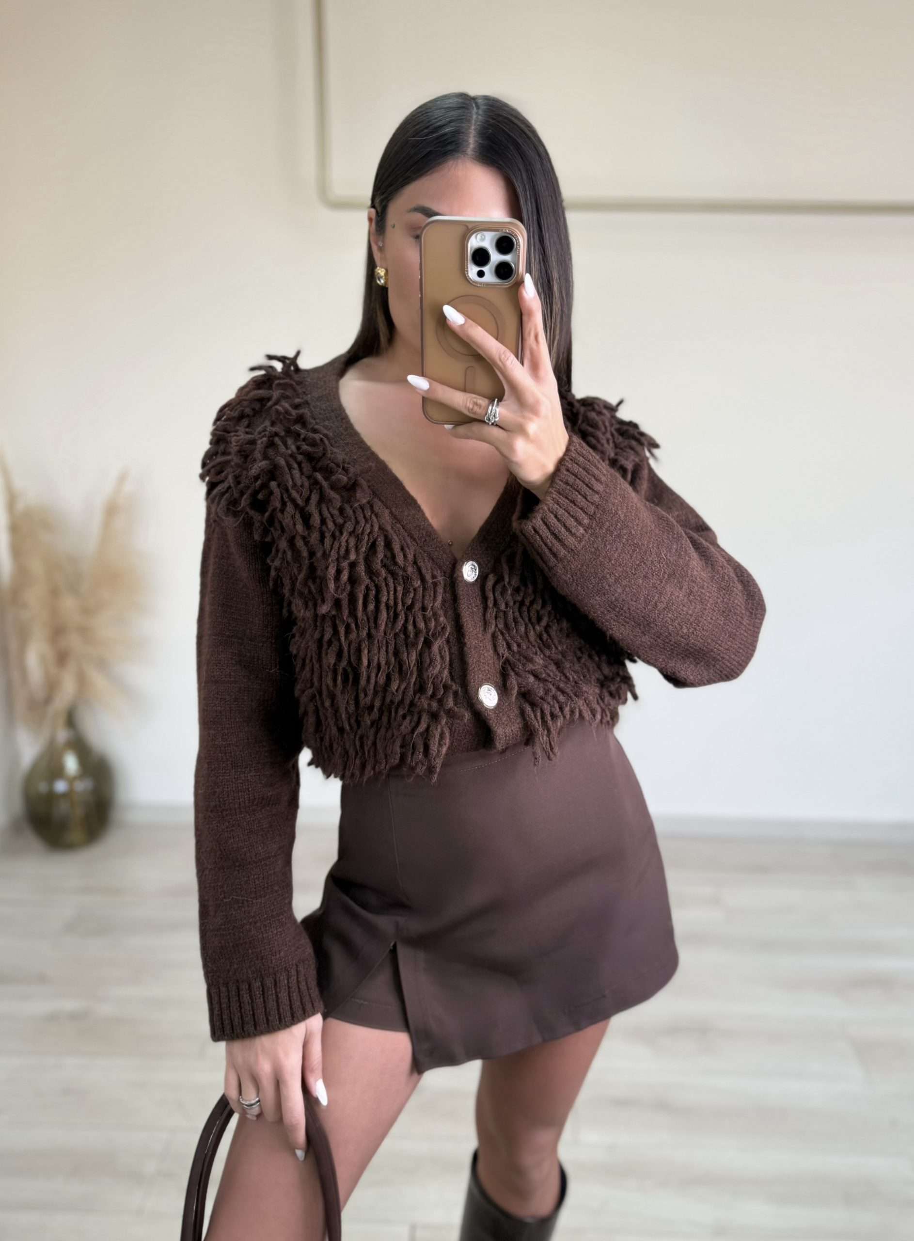 Vivian Skort - Καφέ-thumbmail-2
