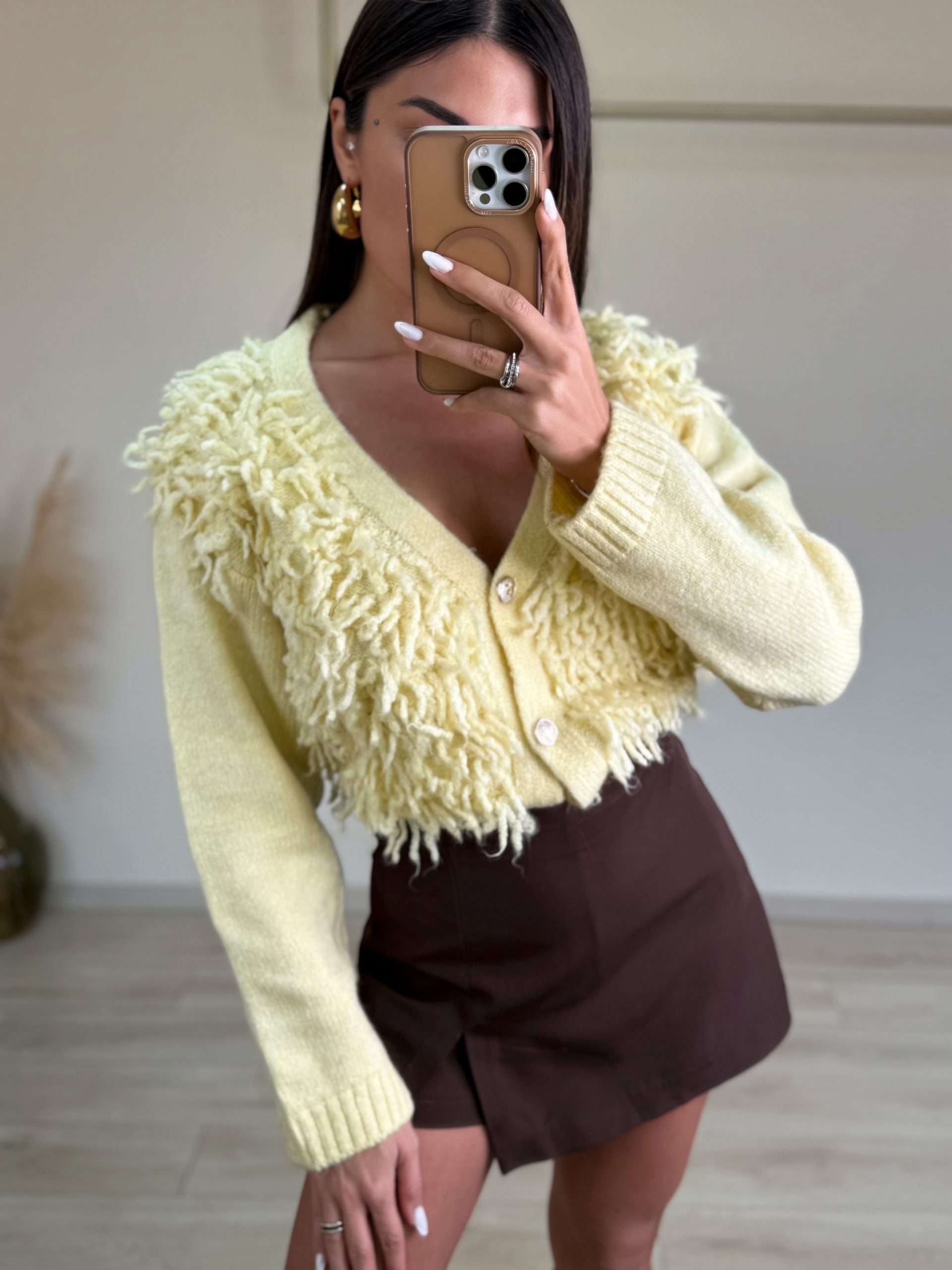 Alisa Cardigan - Καναρινί-thumbmail-2