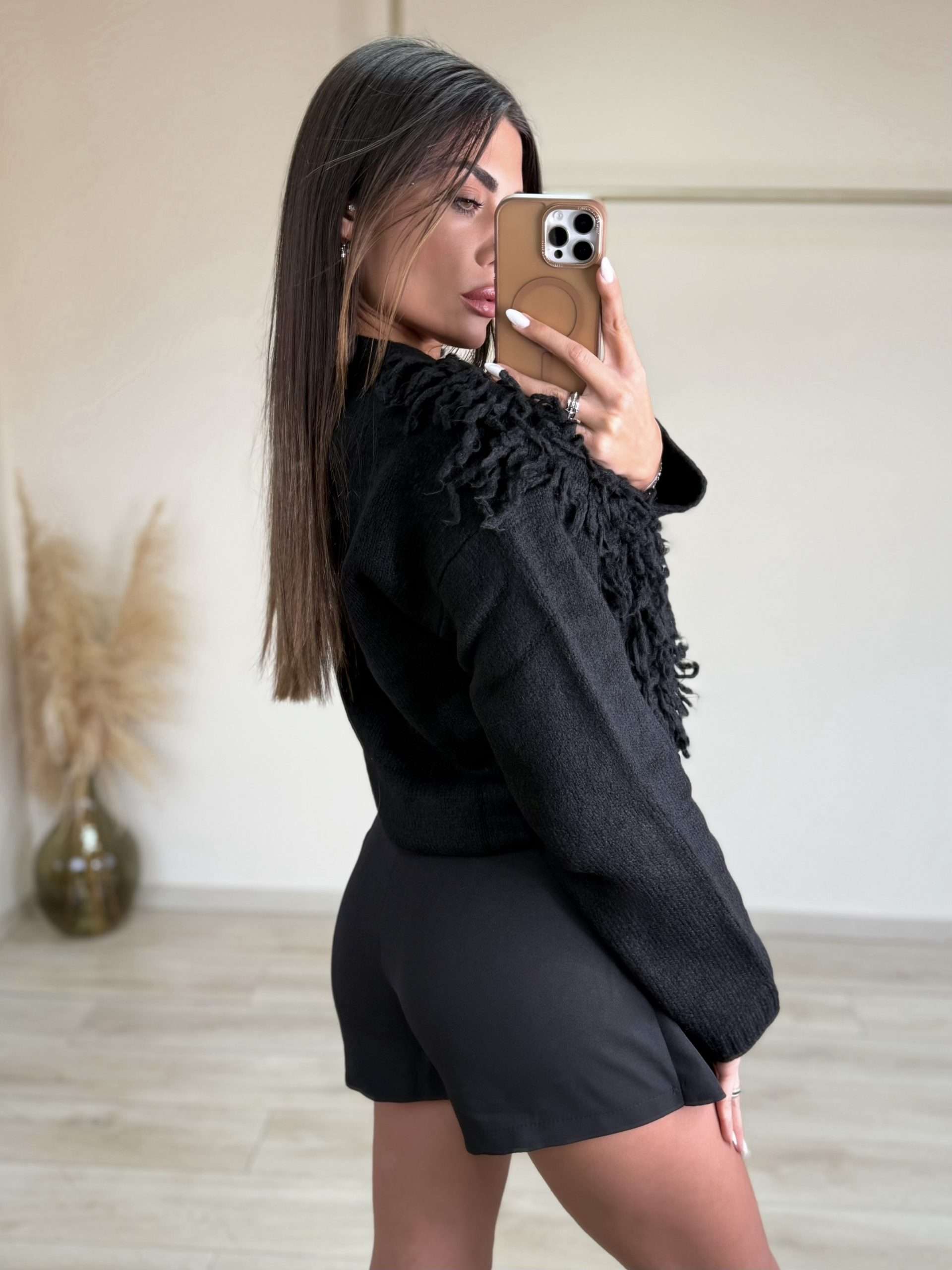 Alisa Cardigan - Μαύρο-thumbmail-3