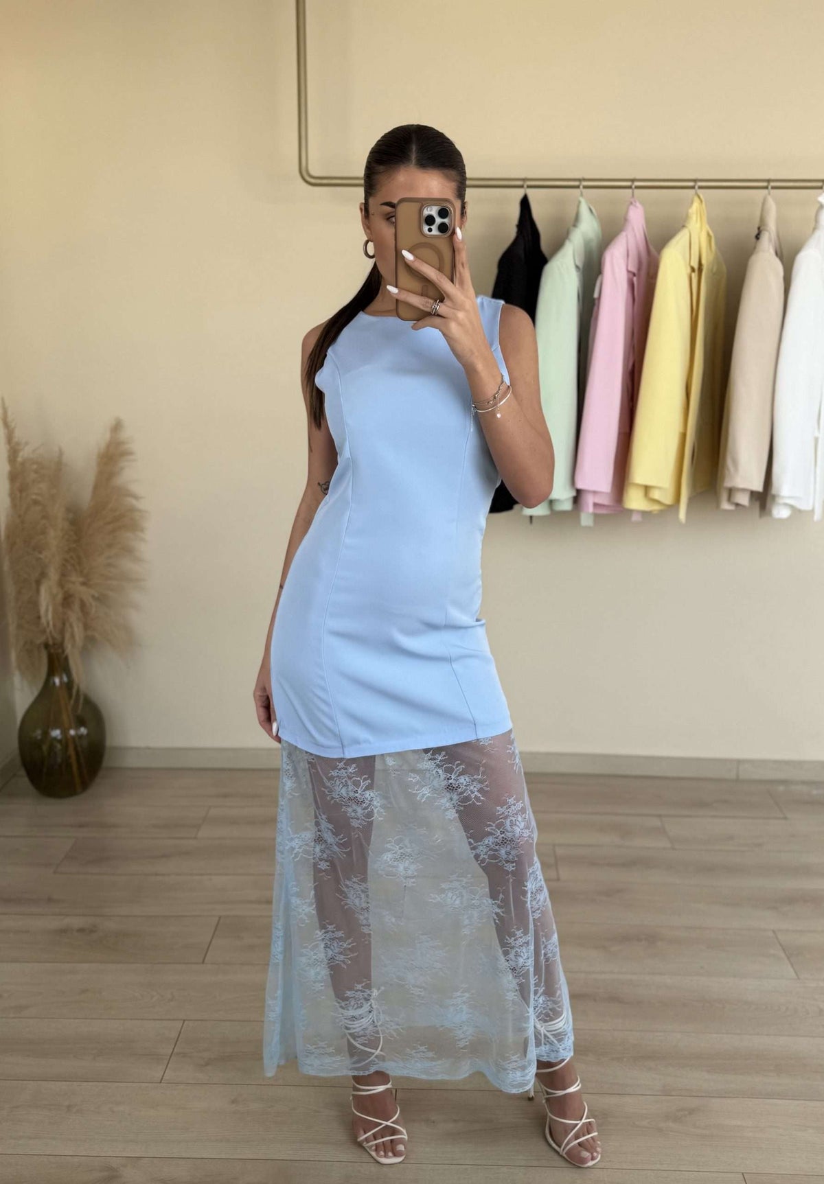 Nalla Dress - Σιελ