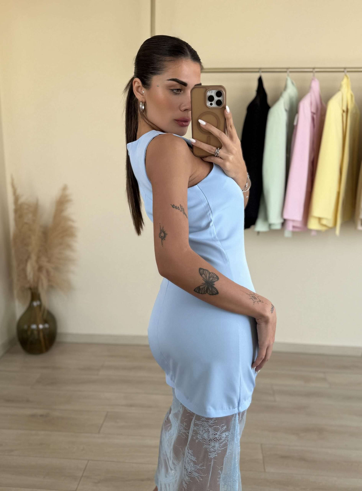 Nalla Dress - Σιελ