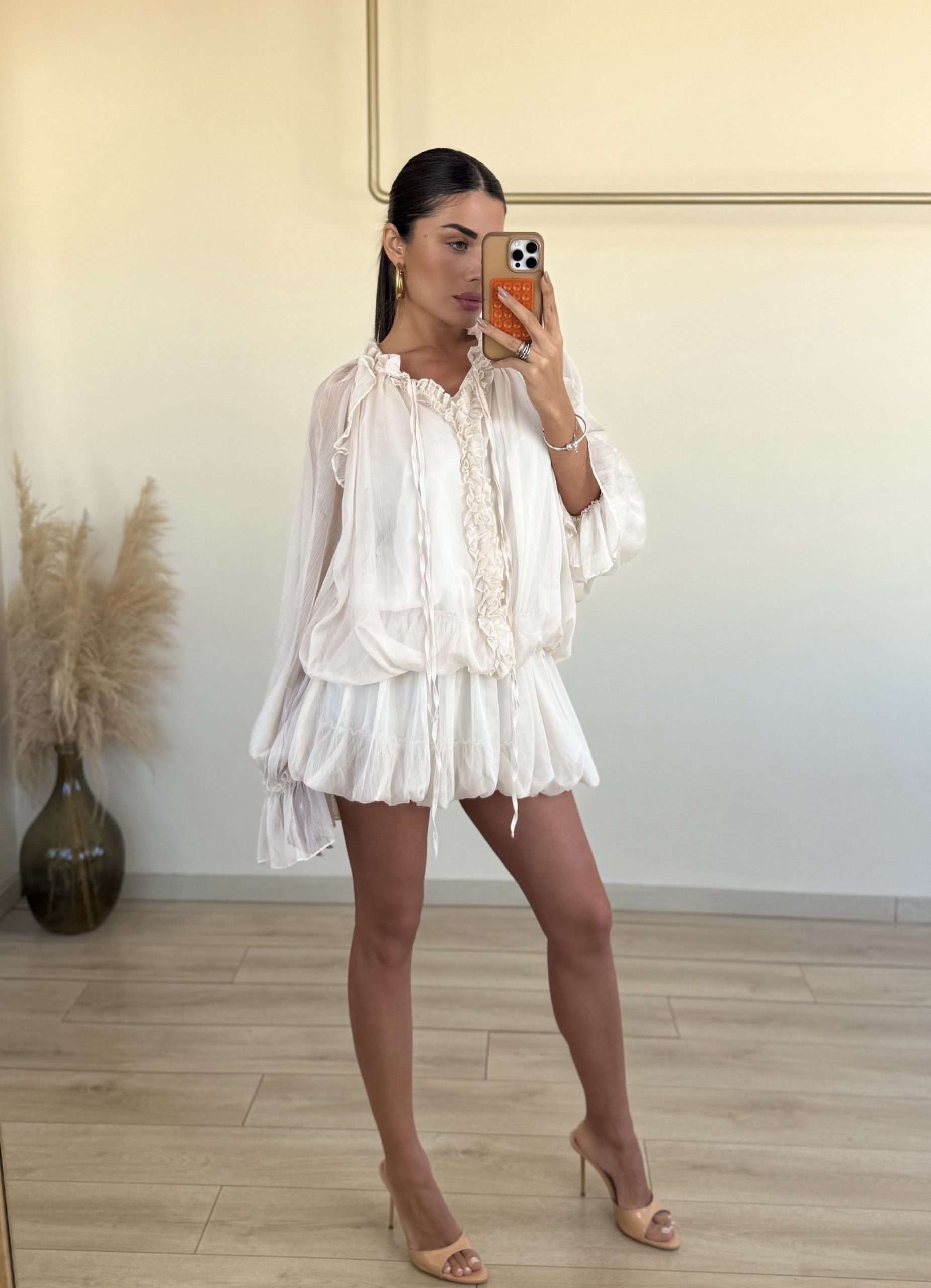 Claire Dress - Μπεζ