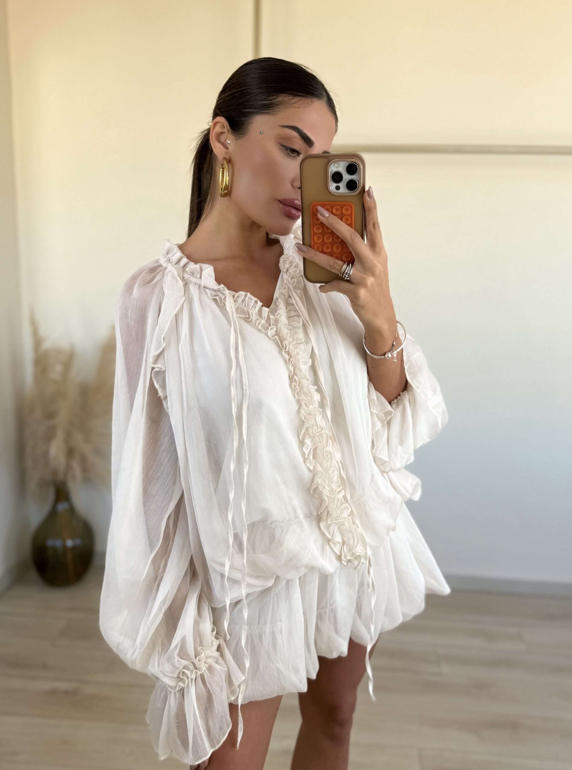 Claire Dress - Μπεζ