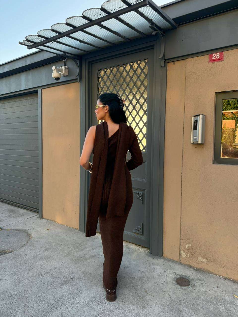 Carla Dress - Καφέ-thumbmail-4