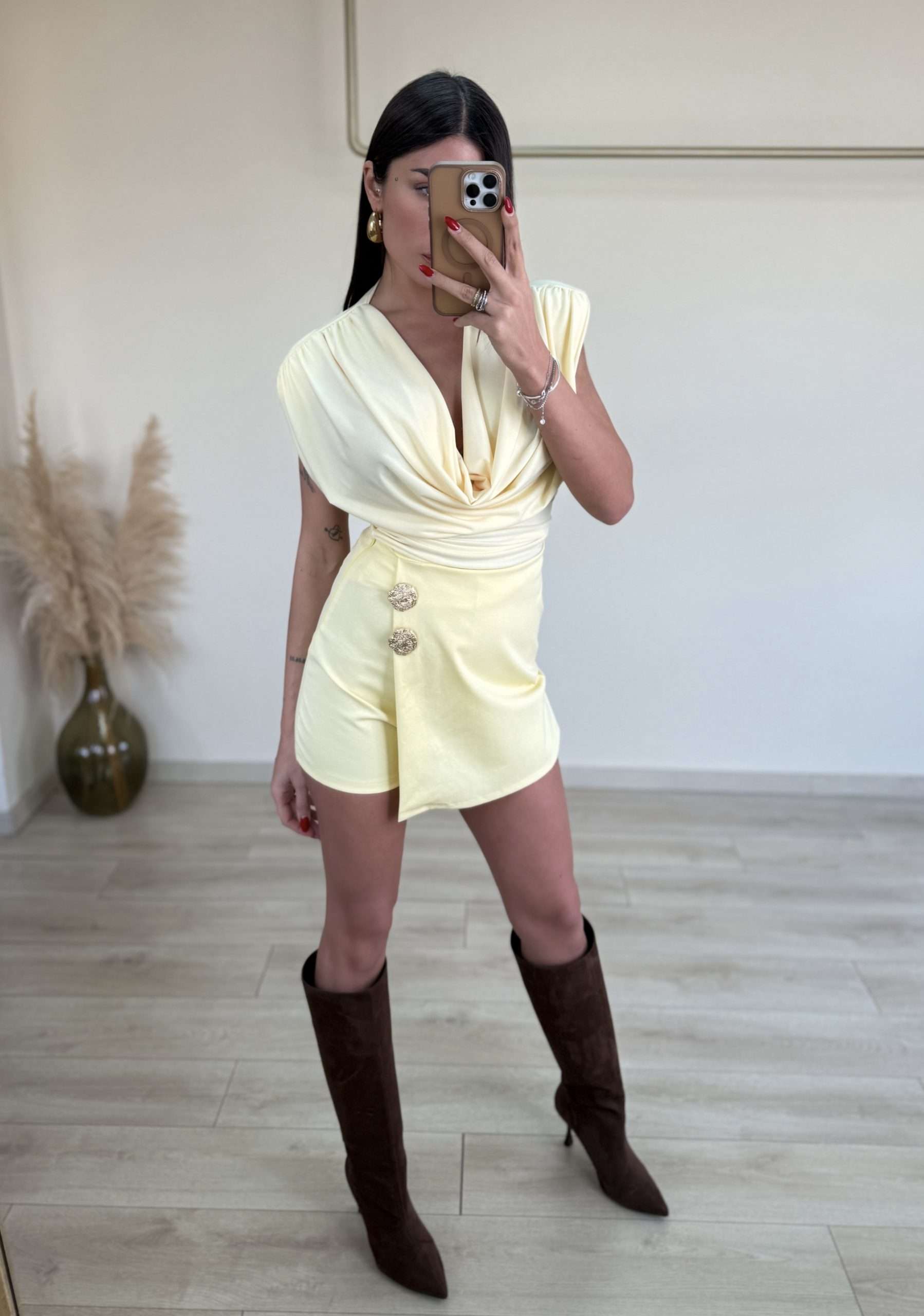 Mira Skort - Καναρινί-thumbmail-2