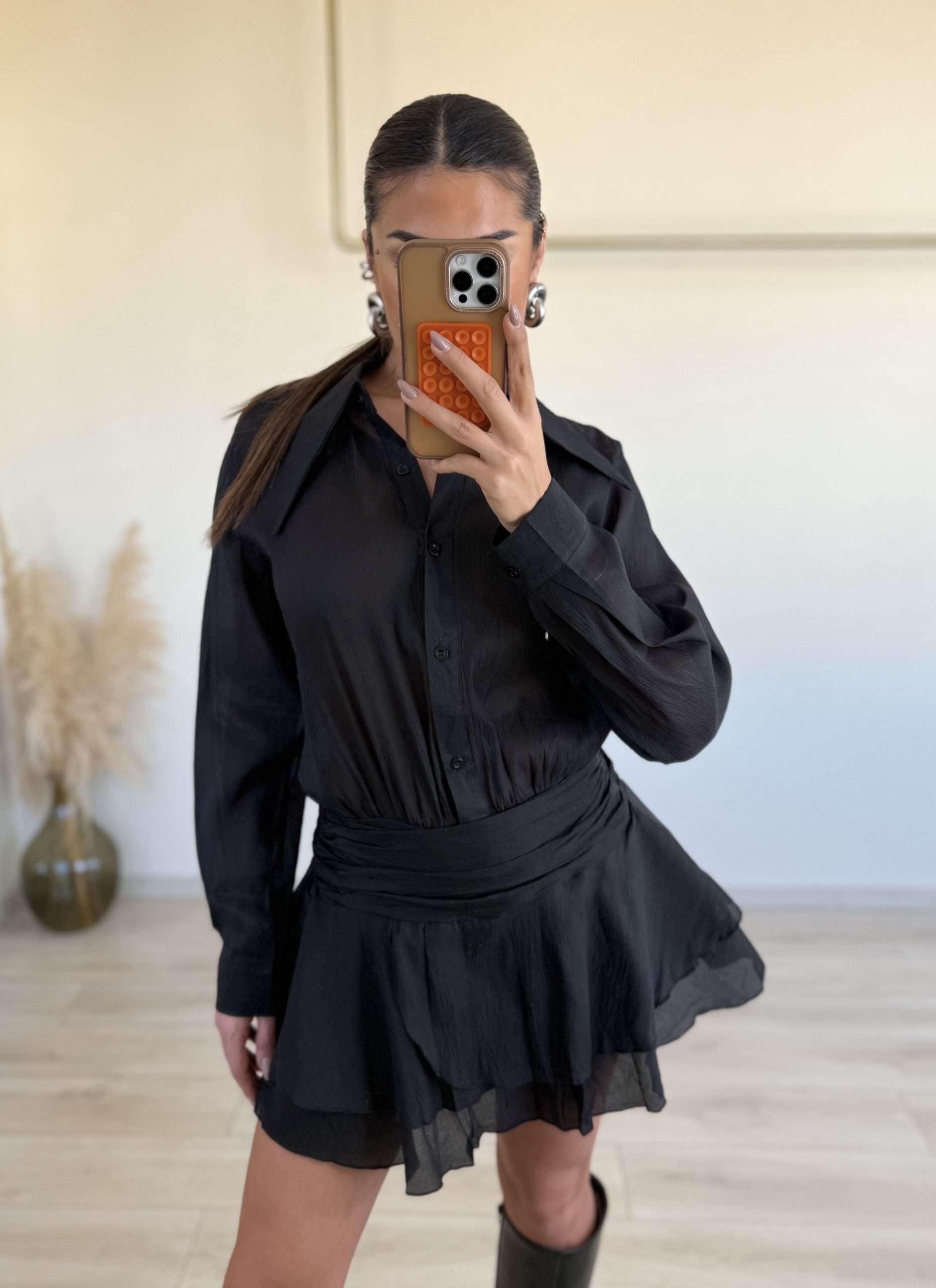 Lucy Dress - Μαύρο-thumbmail-2